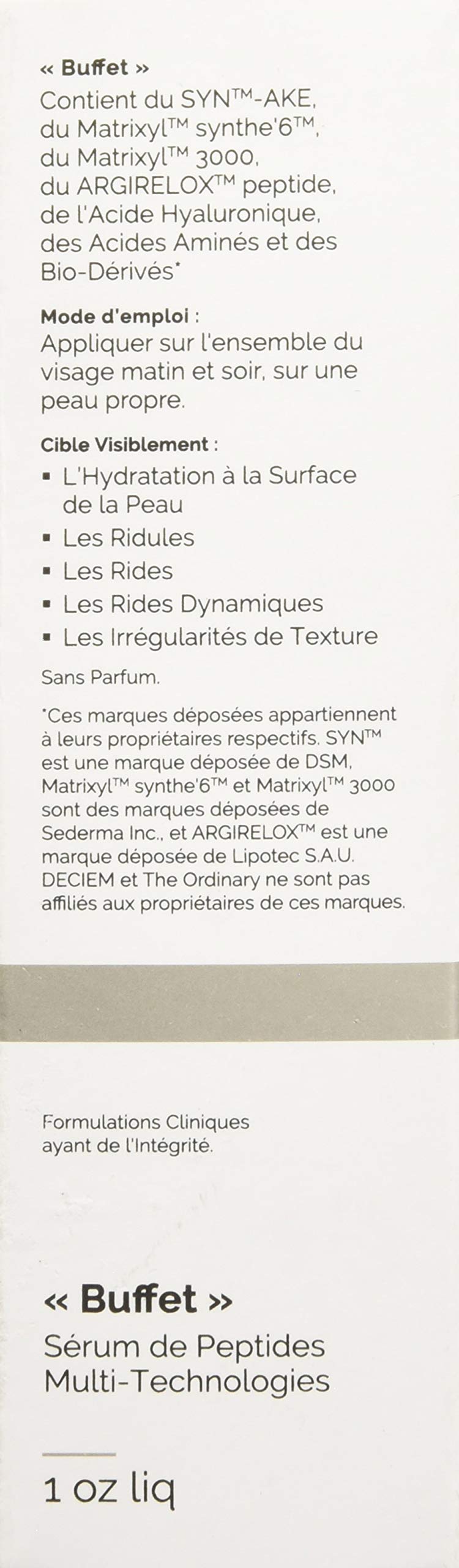 Deciem Buffet The Ordinary, 30 ml