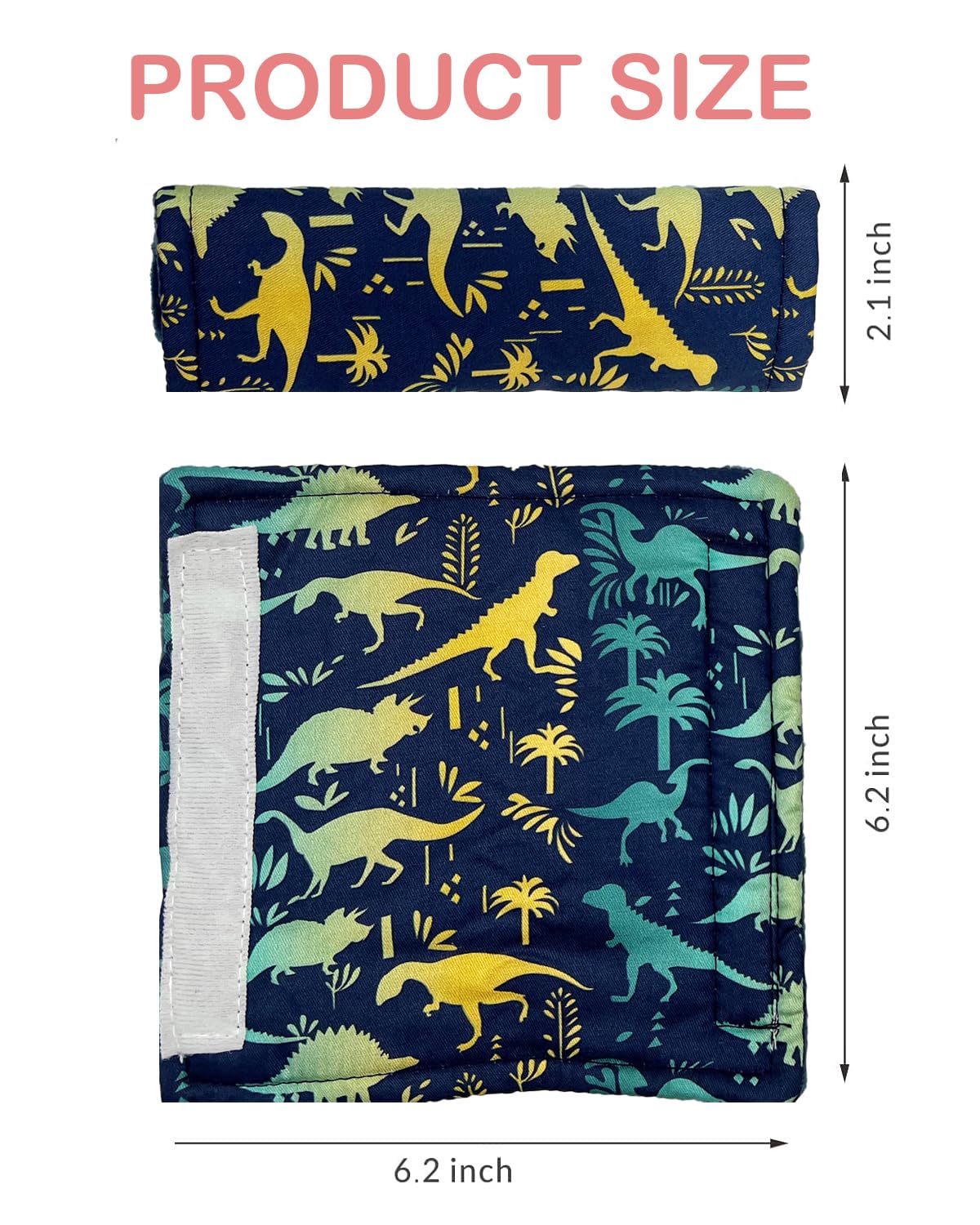 Funda para Cinturón Minky Dinosaurio Reversible