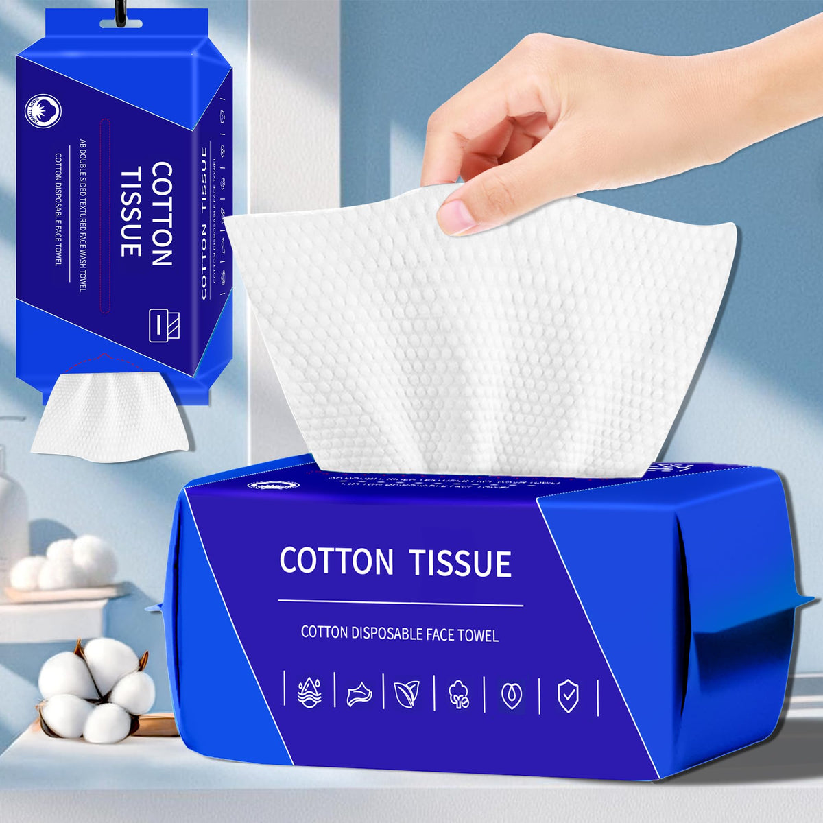 Zvnnzom Toallas Faciales Desechables de 400 Unidades