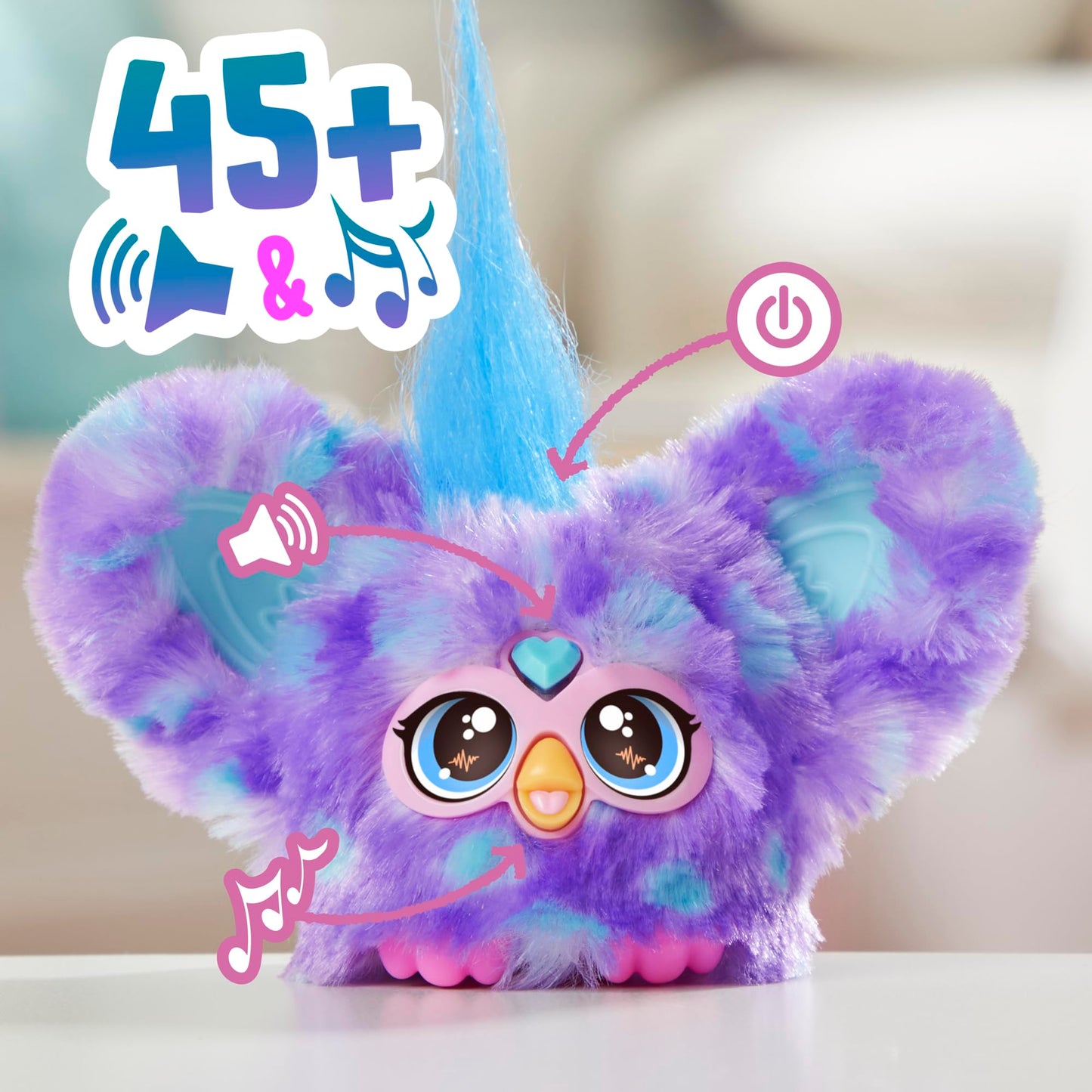 Furby Furblets - Miniamigo Groo-Vee - Morado - Peluches electrónicos para niños y niñas a Partir de 6 años