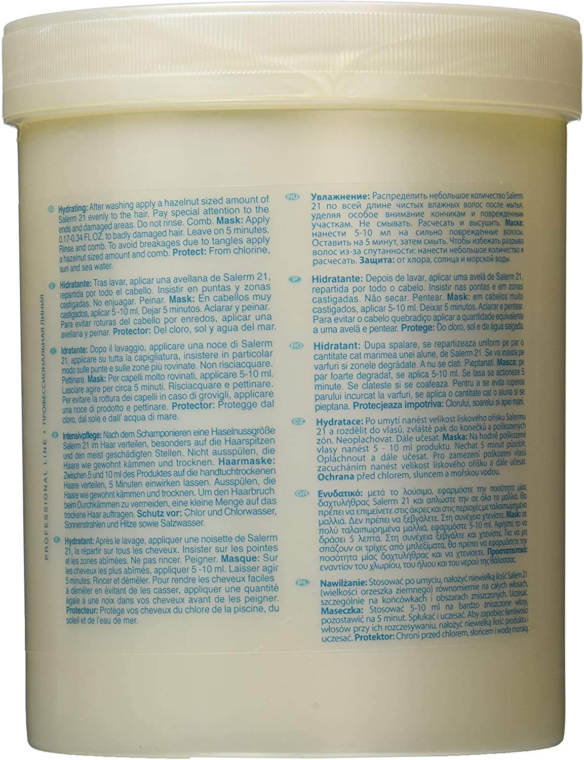 Acondicionador Leave-In Salerm 21 Proteína de Seda B5 34.5 oz Liter