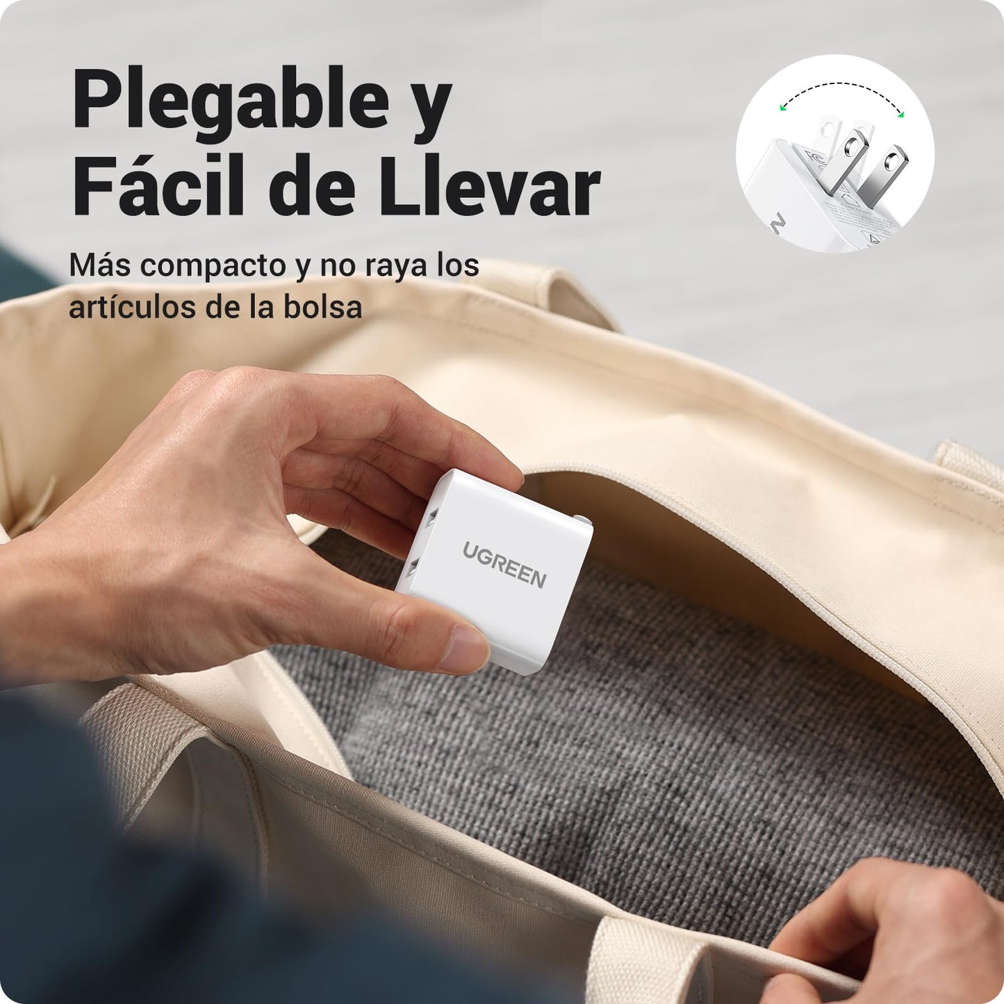 UGREEN 2 Puertos USB Cargador 3.4A Compatible con iPhone 16 15 14 13 12 11 Pro, iPad, Galaxy S10 S9 S8 S7 Note, LG, Motorola, Caaras, Ebook, MP3
