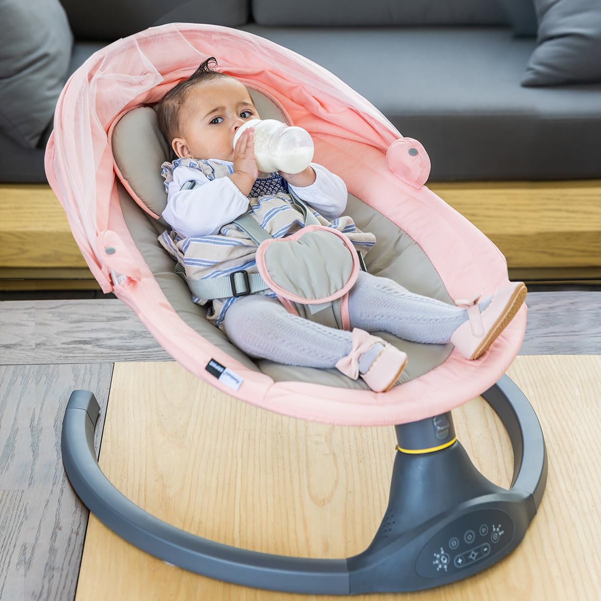 BAMBINETO Mecedora Eléctrica Bebé ORPHIC con bluetooth