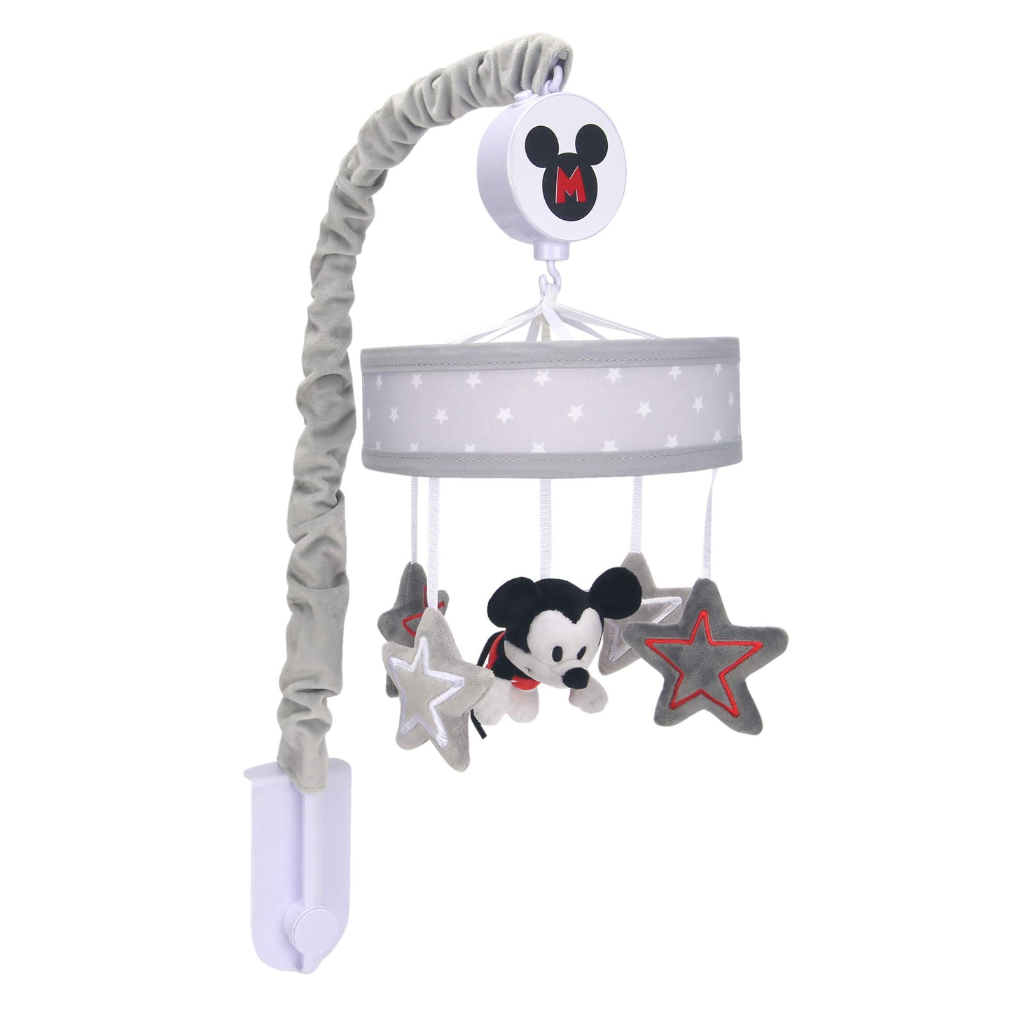 Lambs & Ivy Disney Baby Magical Mickey Mouse Musical Baby Crib Mobile - Grey
