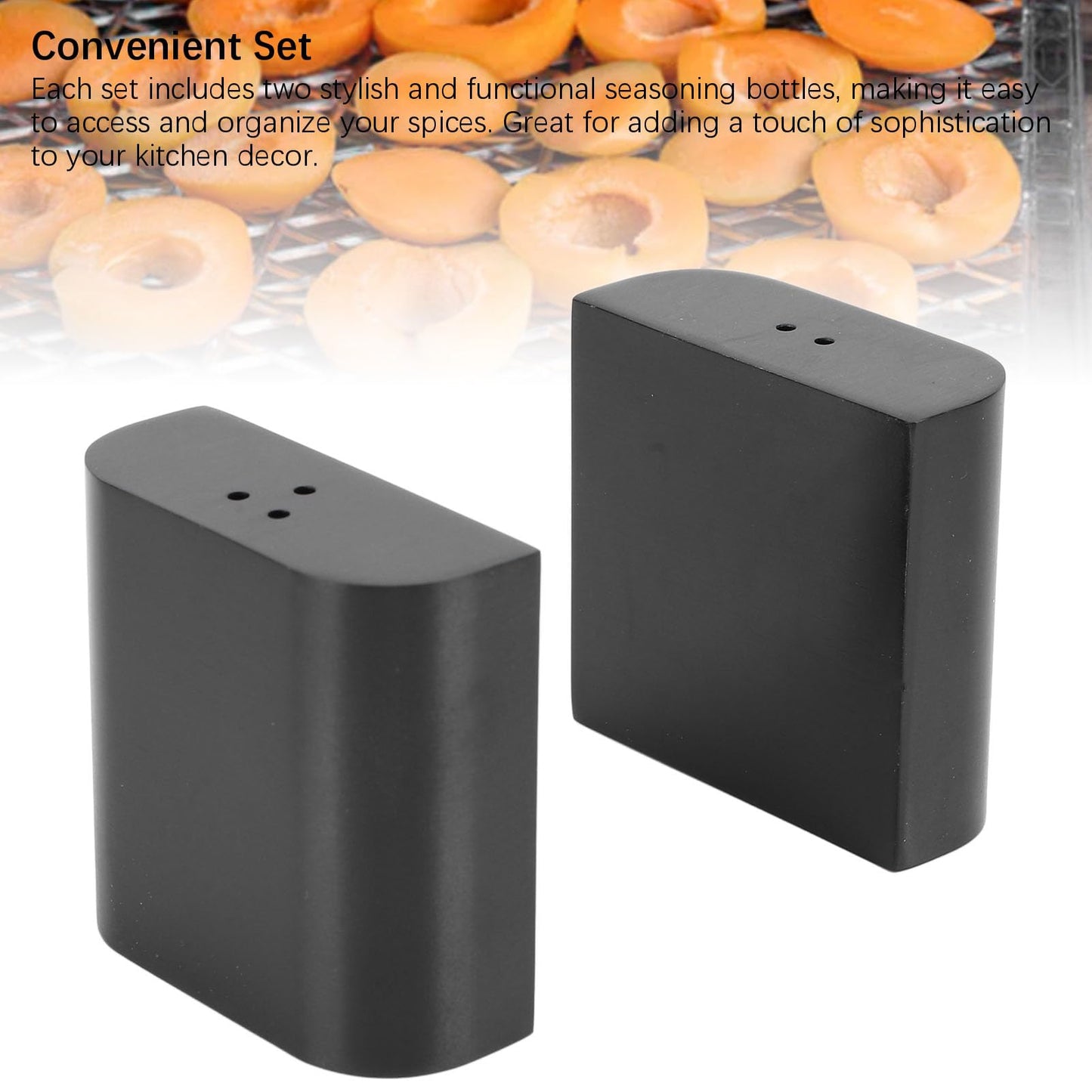 Juego de Salero y Pimentero, Tarro de Condimento de Acero Inoxidable 304 para Sales, Especias, Azúcar, Chile en Polvo, Botella de Condimento para Cocina Al Aire Libre, Elegante y