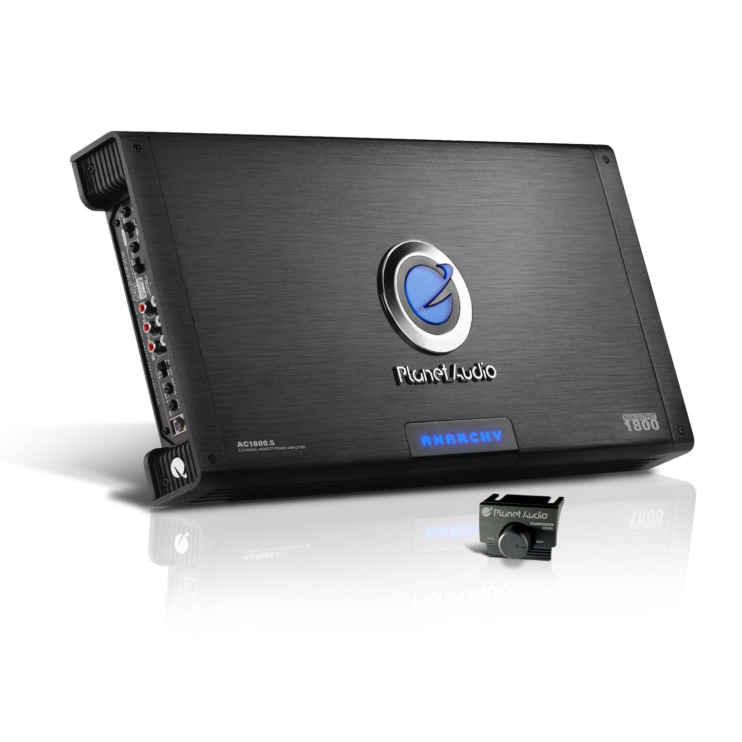 Amplificador Class A/B 5 Canales Planet Audio AC18005 Anarchy 1800 Watts Estable en 2 Ohm