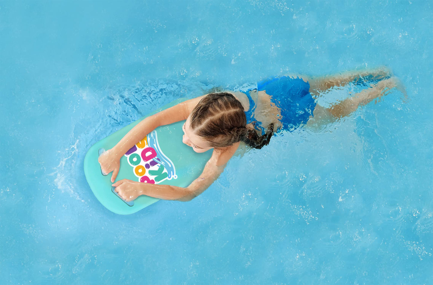 Tabla de Natación Poolmaster Aguamarina Mediana para Niños