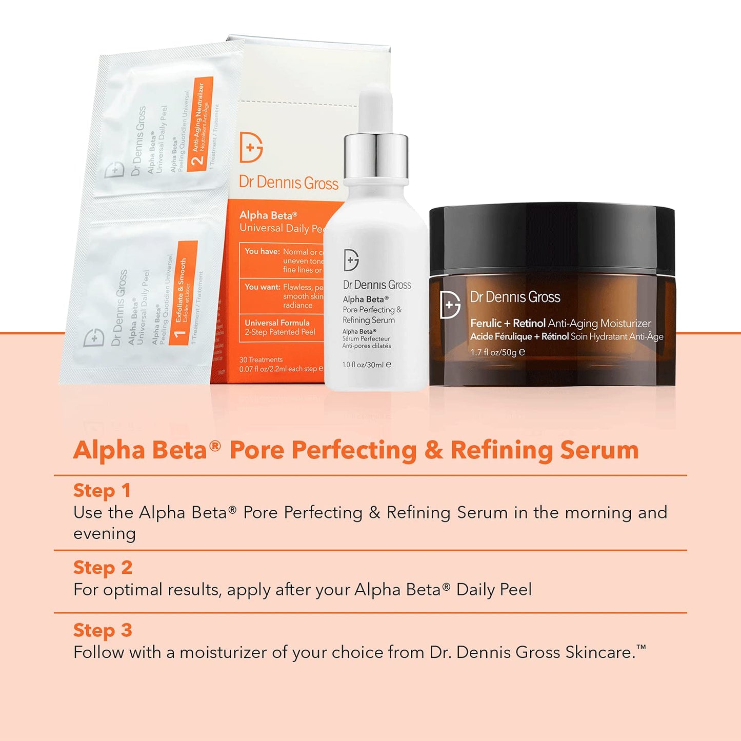 Sérum Alfa Beta para Perfeccionar y Refinar poros - Tratamiento facial profesional para reducir medidas y mejorar la apariencia de la piel. Apto para todo tipo de piel.