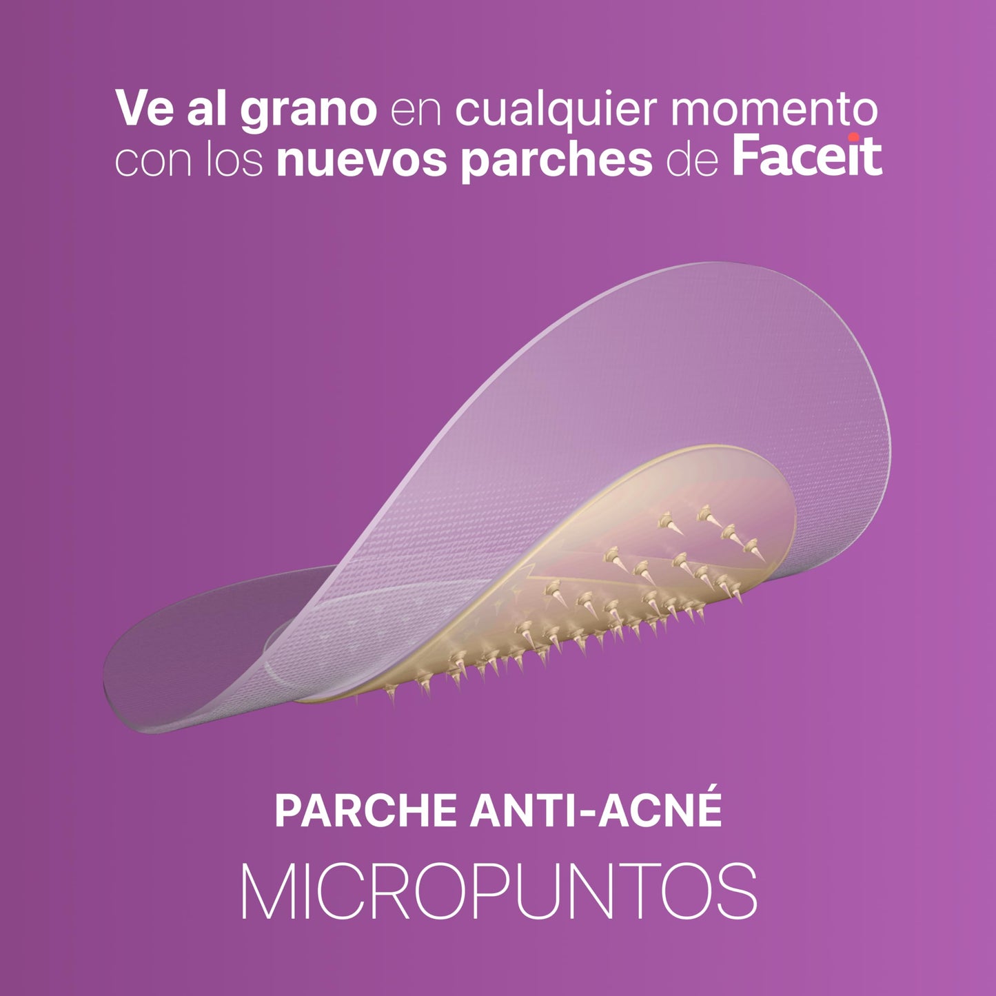FACEIT Parches Faceit Anti-acné Con Tecnología Micropuntos I 18 parches antiacné con ácido salicílico y árbol de té