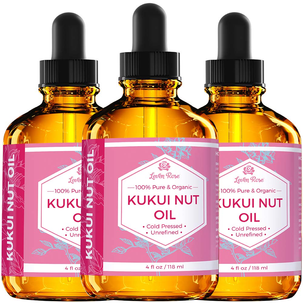 Leven Rose Kukui Nut Oil from Leven Rose, 100% Natural Organic (Cold Pressed, Unrefined) 120ml
