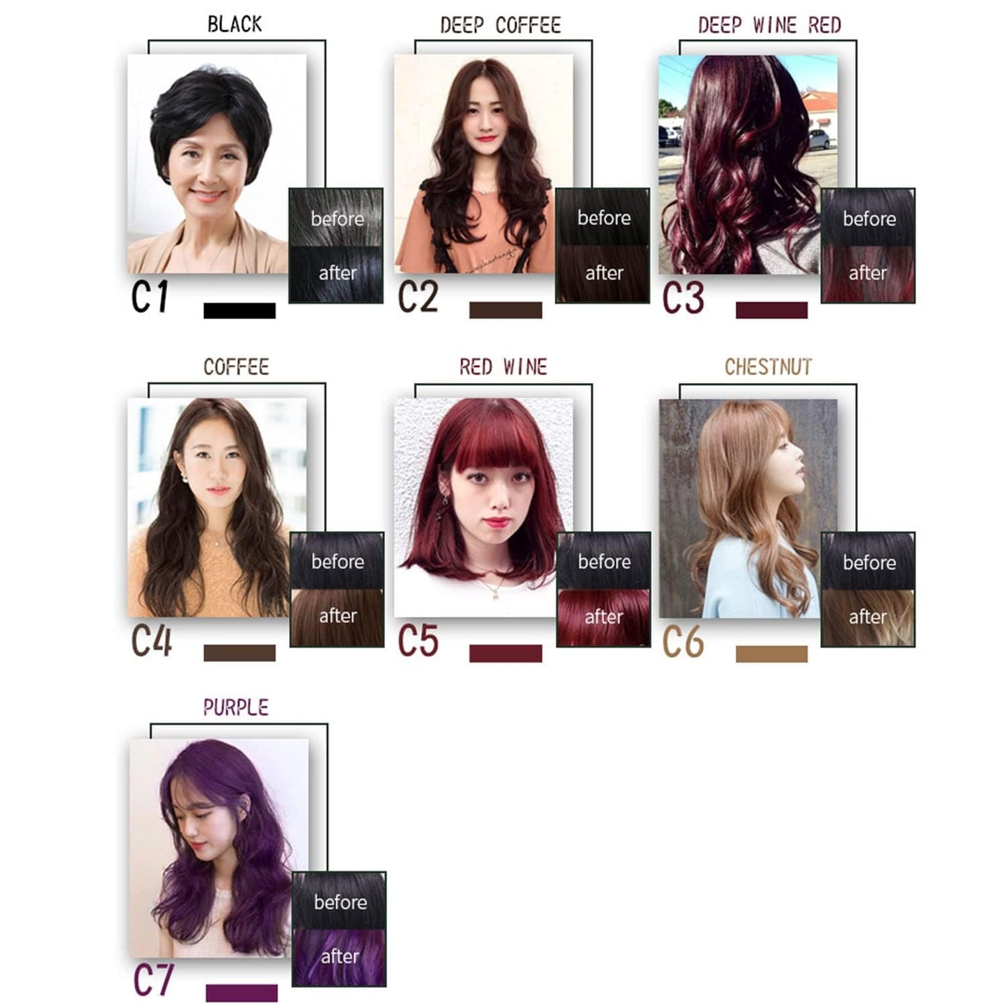 Champú Instant Hair Color para Cabello,Champú para Teñir el Cabello,Cobertura 100% de Canas,Champú para Teñir el Cabello Negro 3 en 1,Coloración a Base de Hierbas en Minutos para Mujeres y Hombres,Castaño Marron