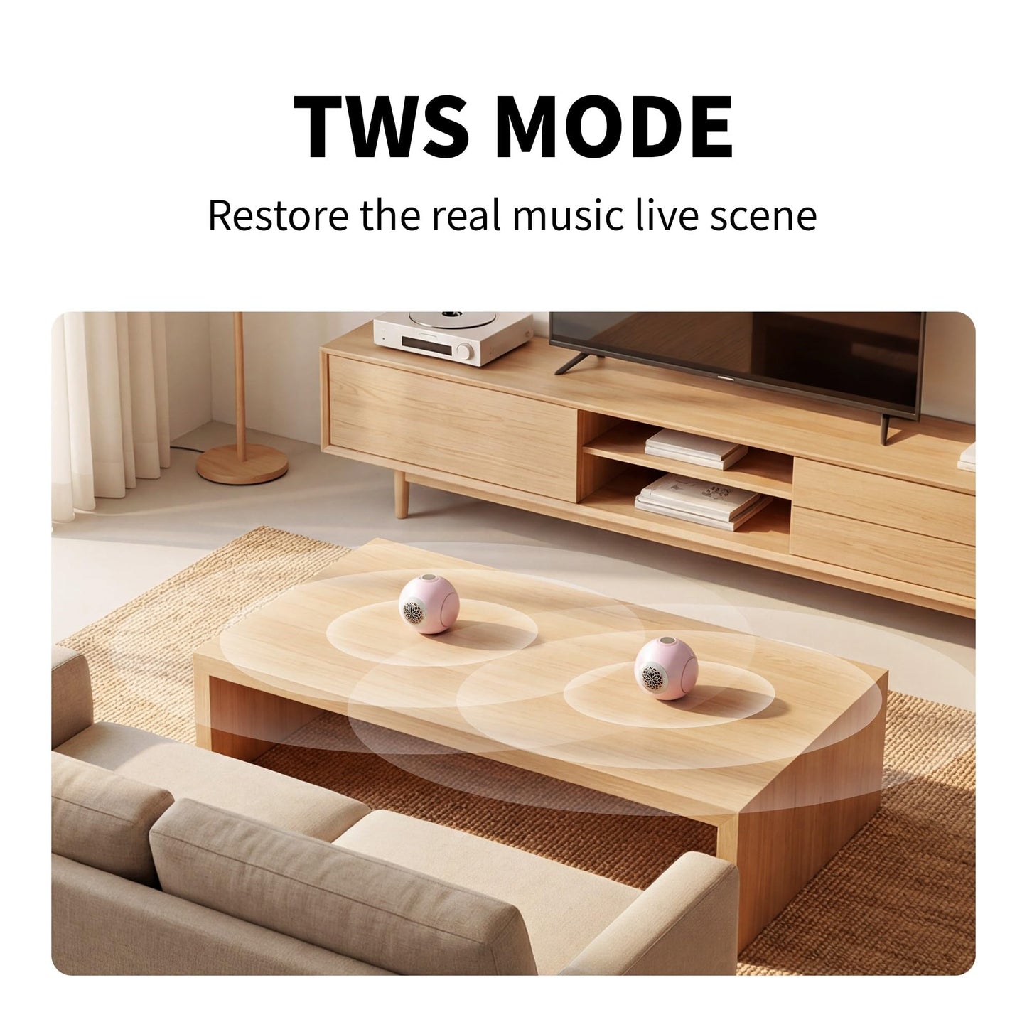 UB+ dBmiNi, altavoz Bluetooth portátil, sonido Hi-FI potente, autonomía 20H, altavoz impermeable de 40 W, IPX5, Bluetooth 5.4, TWS, Type-C, AUX, para exterior/casa/viajes, rosa pétalo