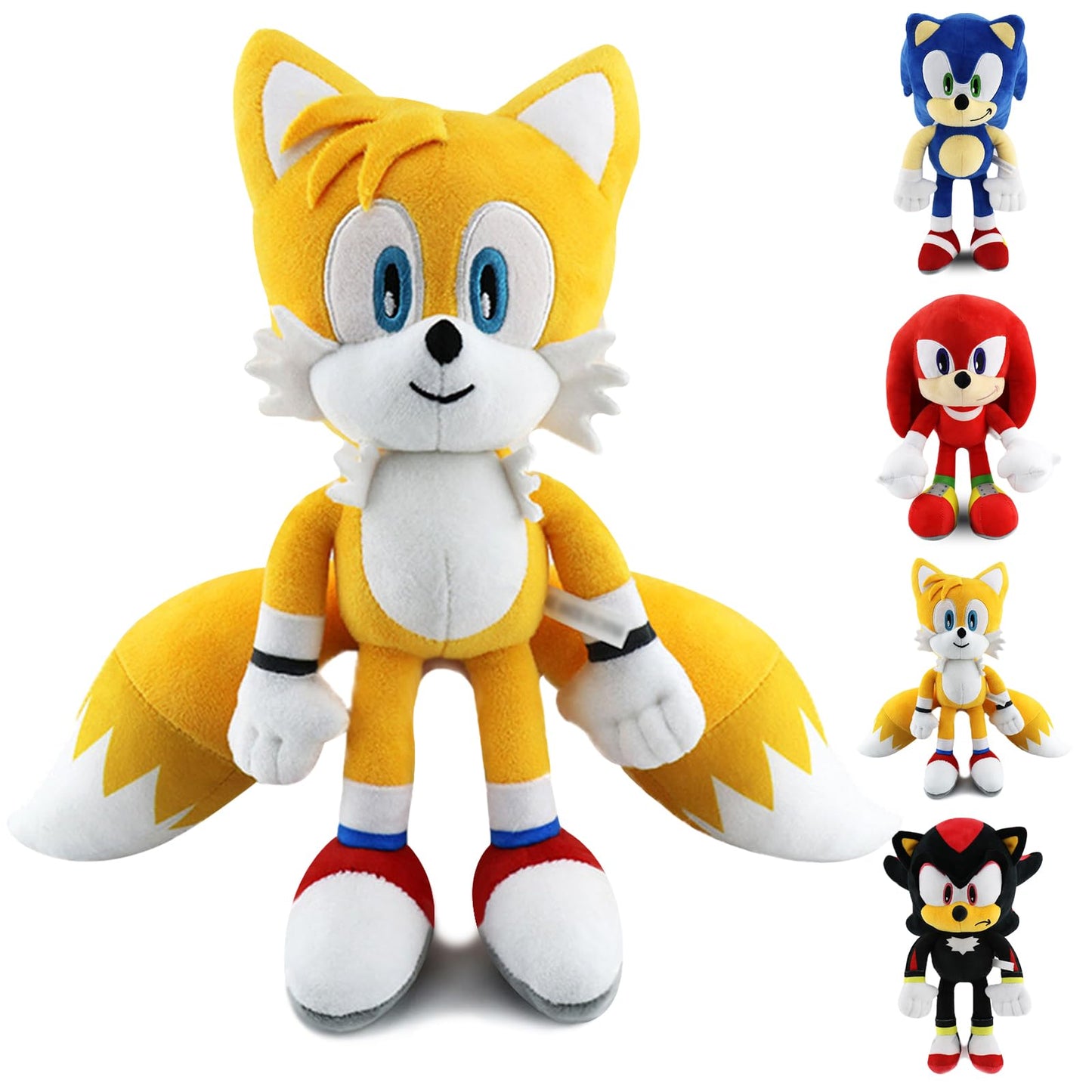 Juguetes de peluche para Hedgehog,12 pulgadas personajes de dibujos animados,Juguete de Peluche Suave para Sala de Estar,Oficina,Coche,Regalos navideños perfectos Para Niños y Niñas (Amarillo)