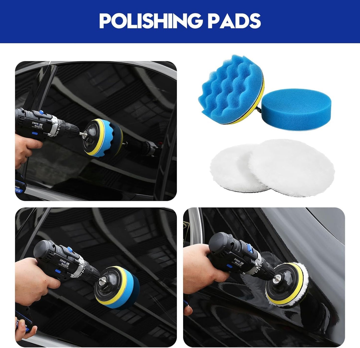 Korins 33Pzs Juego de Cepillos para Coches, Kit de Limpieza del Coche, Kit de Detallado del Coche, Cepillos de Limpieza, Herramienta para Limpiar el Parabrisas del Coche
