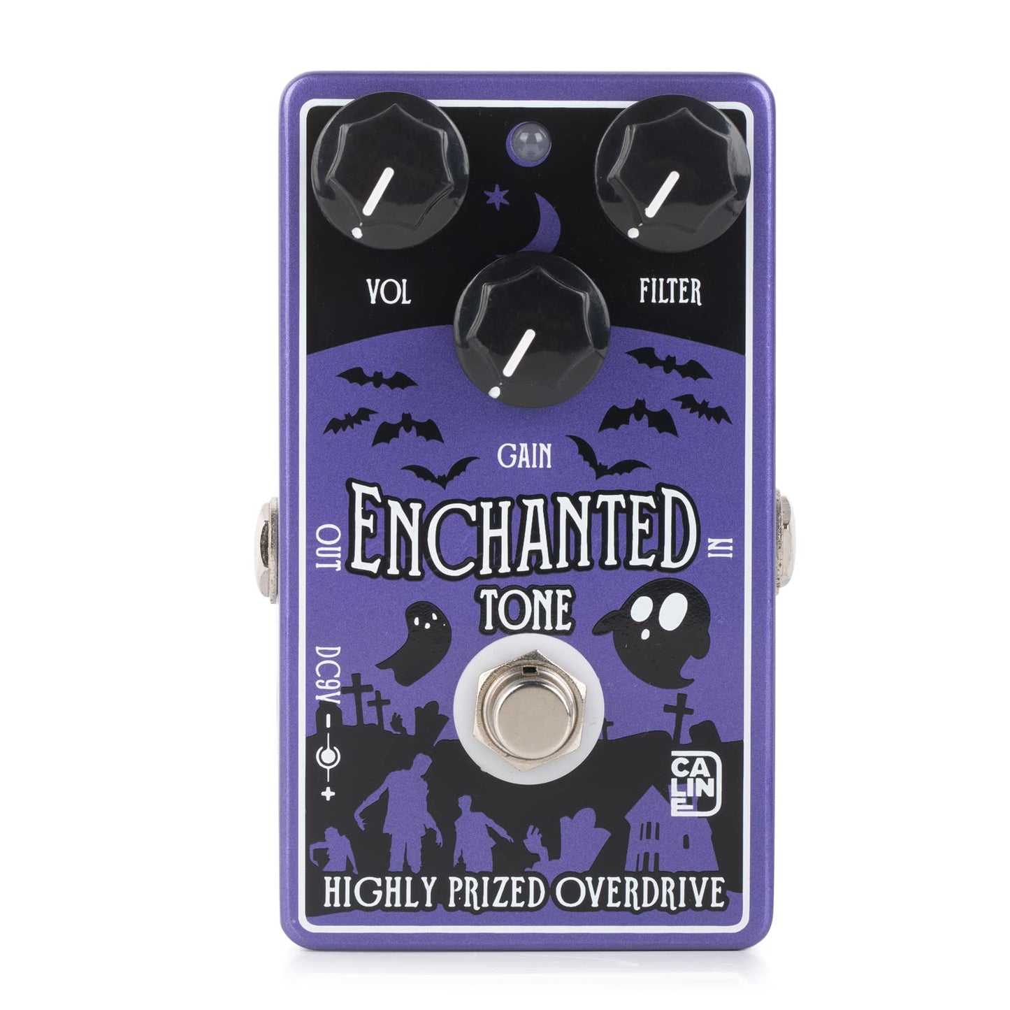 Caline CP-511 Encantado tono Overdrive pedal de efecto guitarra True Bypass carcasa de aleación de aluminio