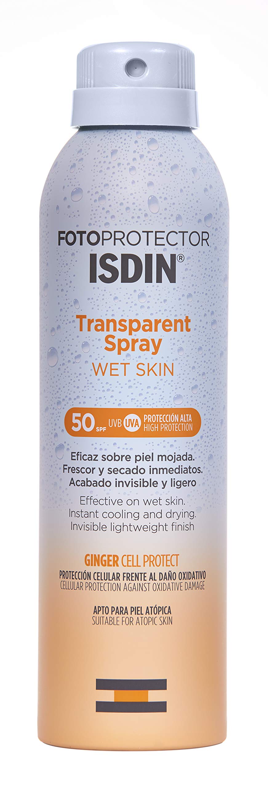Protector Solar Isdin Fotoprotector spf 50+ Transparente Wet Skin 250 ml y Gel Crema Dry Touch 50 ml