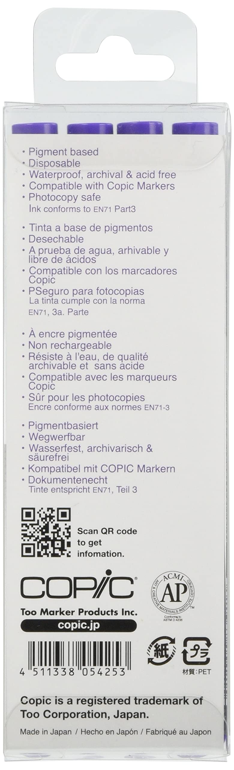 Copic MULTILINER Lavender - Juego de 4 Piezas