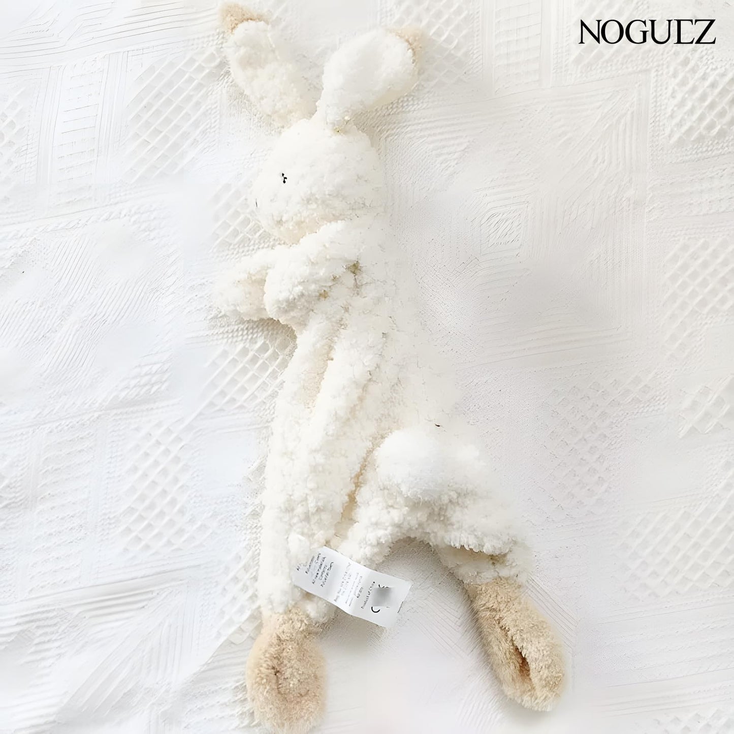 Carlsen. Conejo de Peluche Super Suave de Apego para Bebé, Toallita para Chupón, Conejito Abrazable para Dormir, Bunny Plush. (Beige)