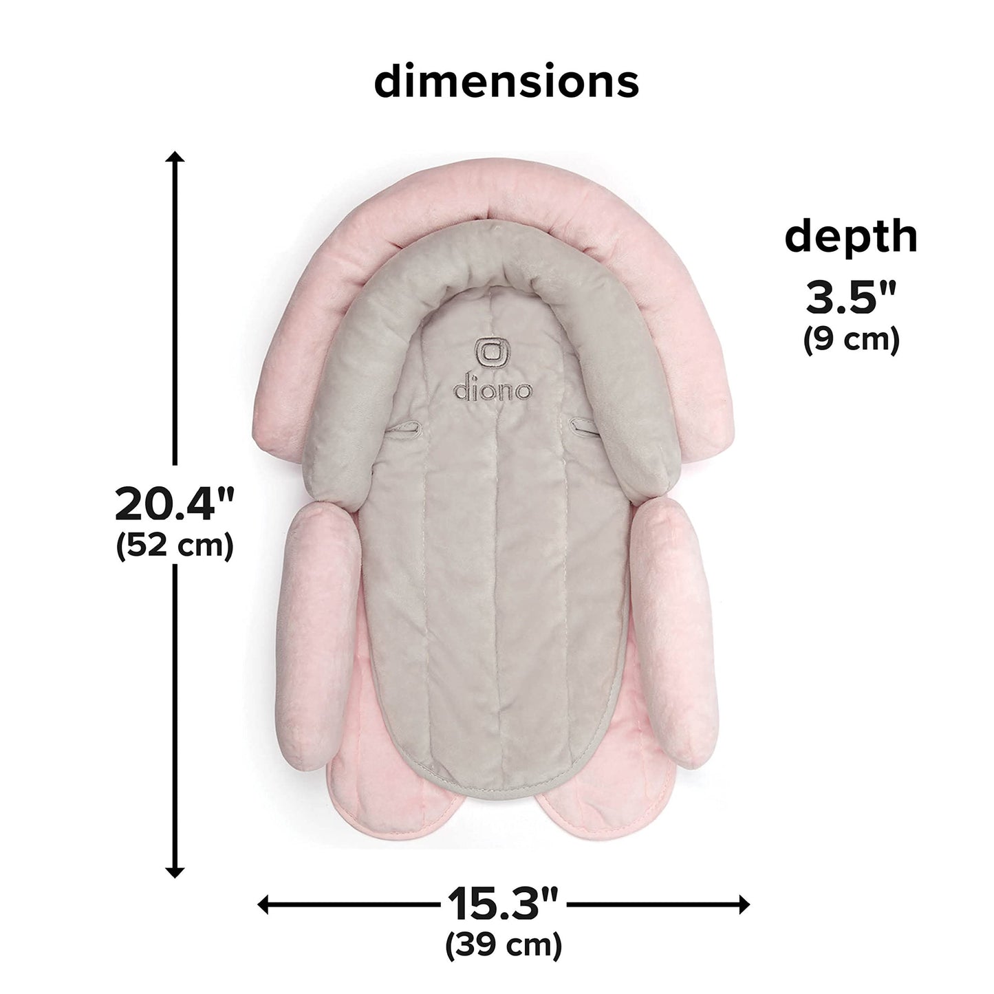 Diono Cuddle Soft Funda de protección Negro, Gris/rosado, Gray/Pink