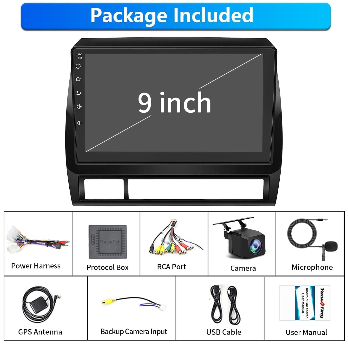 Estéreo de coche Android para Toyota Tacoma