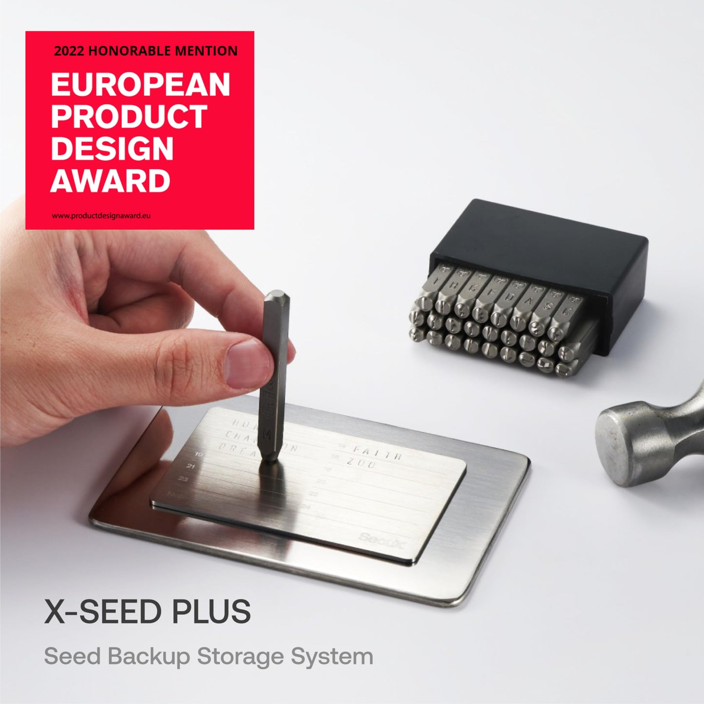 Cartera de Bitcoin Segura SecuX XSEED Plus Acero Compatible con SecuX Ledger Trezor