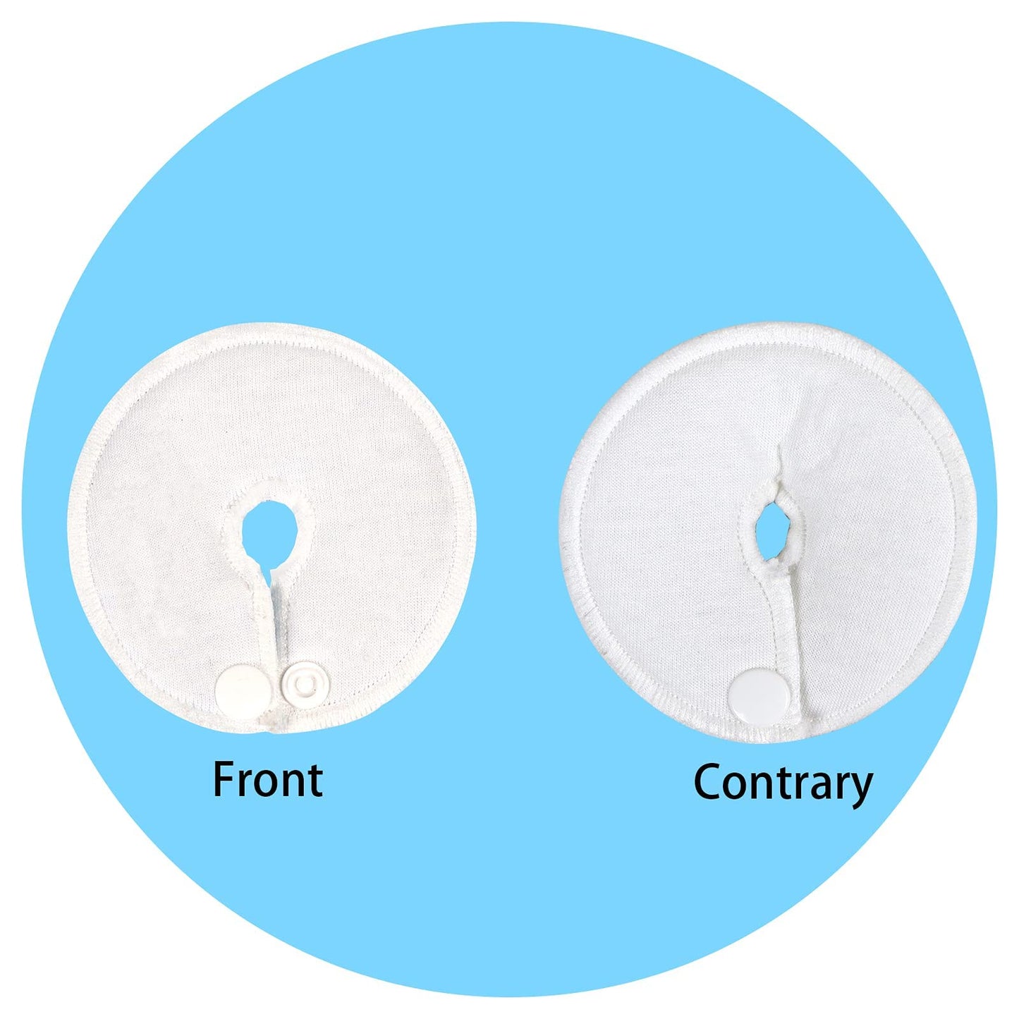 Almohadillas para tubo de alimentación en G, almohadillas de botón, soporte de diálisis abdominal peritoneal, suministros de tubo de alimentación para cuidado de enfermería (paquete de 12)