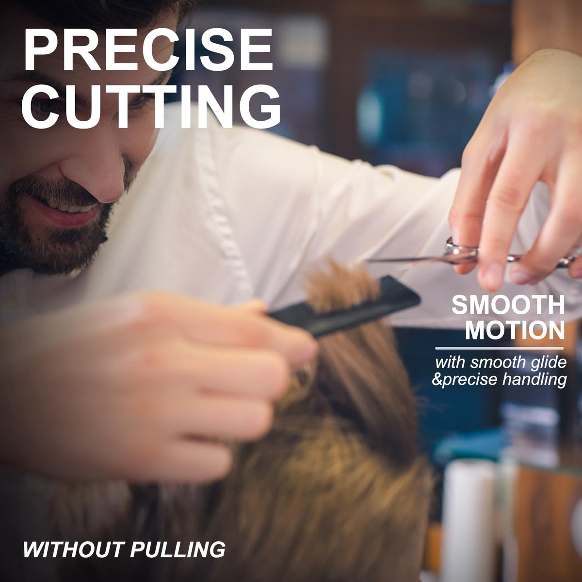 Fengliren Tijeras De Peluquería Profesionales De Alta Gama, Extremadamente Afiladas, De 15 Cm (6"), Fabricadas En Aleación De Acero Inoxidable. Ideales Para Salones De Belleza Y Uso Doméstico.
