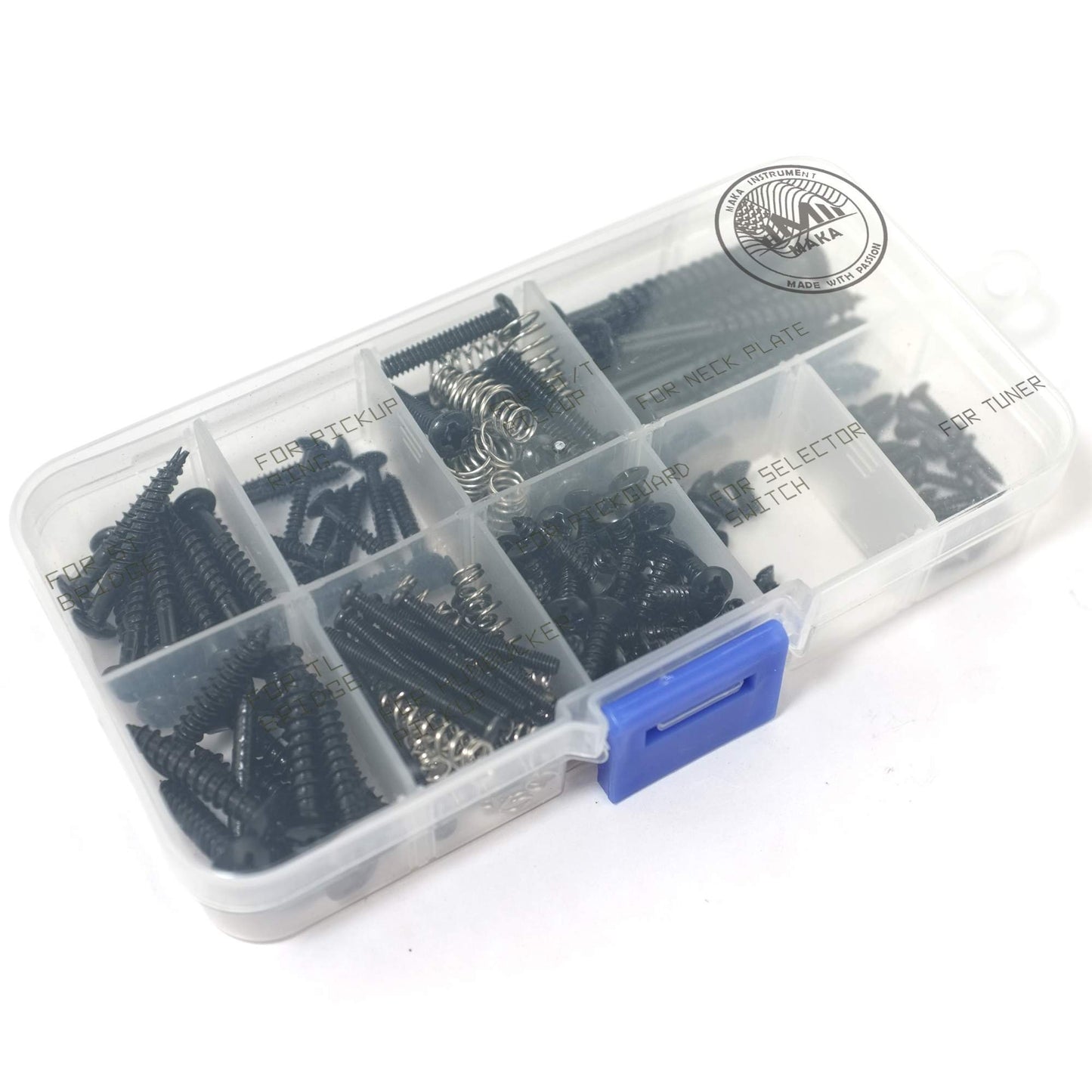Maka surtidos guitarra Kit de tornillos, Negro