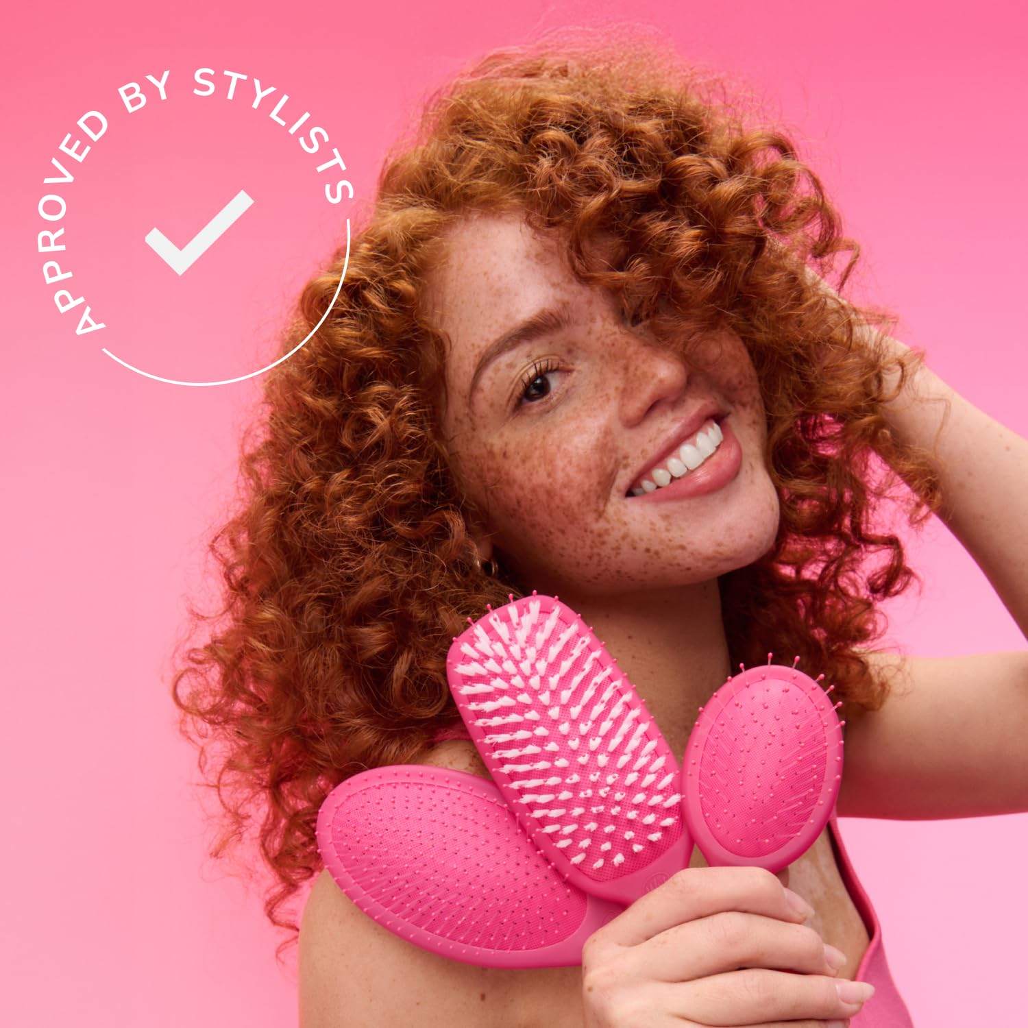 Wet Brush Cepillo desenredante original, cielo, todo tipo de cabello, cerdas IntelliFlex ultra suaves que se deslizan a través de enredos con facilidad, peine sin dolor para hombres, mujeres, niños y niñas