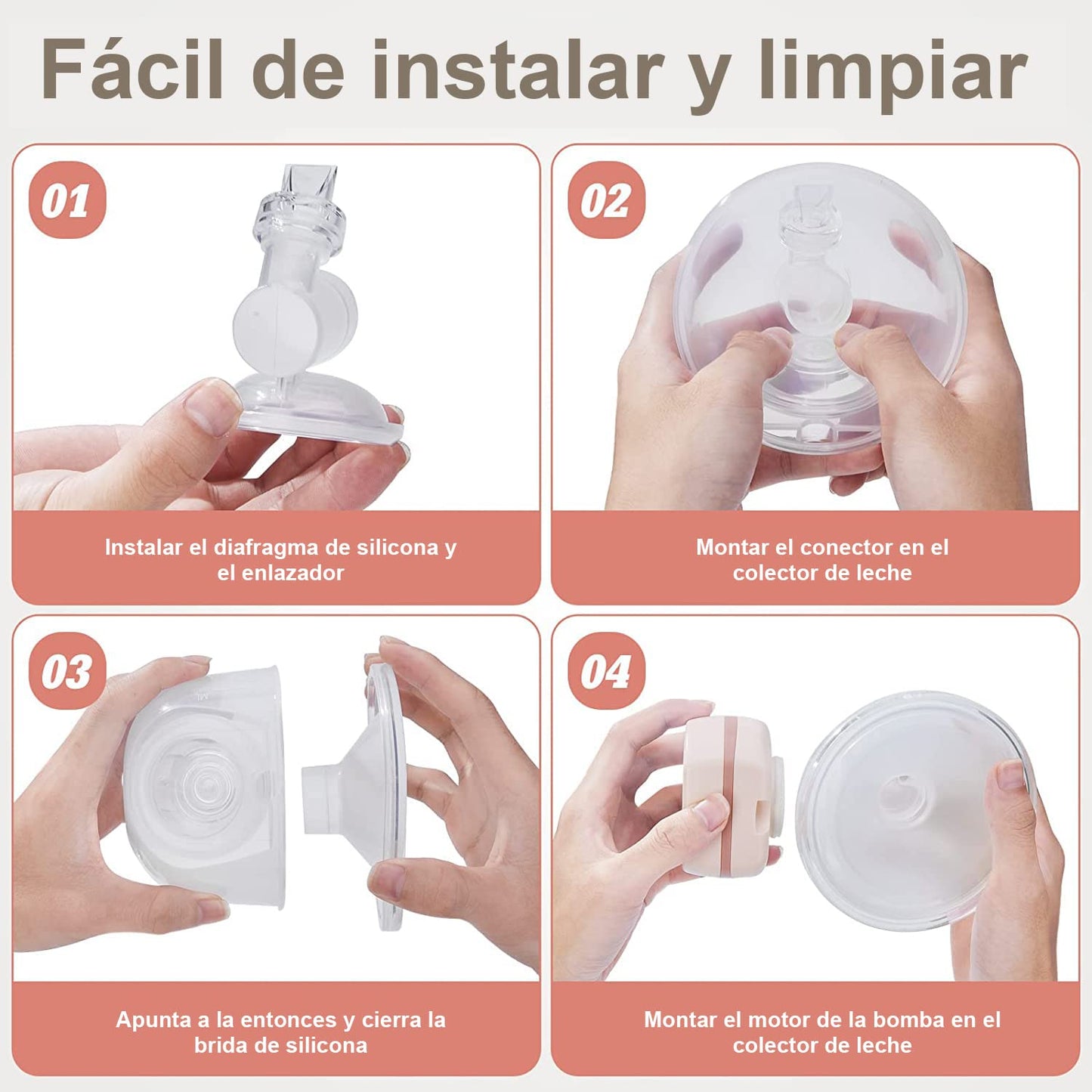 Extractor de leche manos libres Electrico,Sacaleches Eléctrico extractor de leche con botella, sacaleches eléctrico con 3 modos y 27 niveles para lactancia,sacaleches portátil inalámbrico silencioso