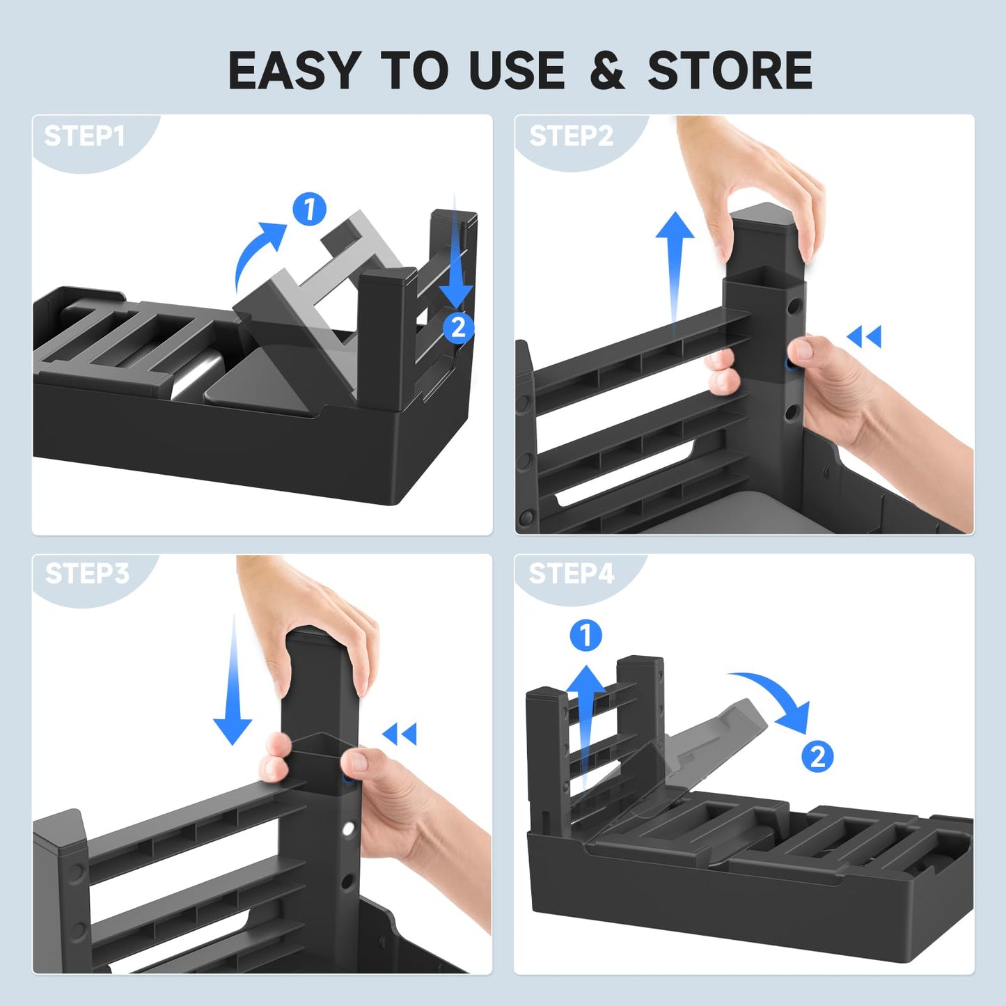ELS PET - Cuencos elevados para perros, cuencos elevados ajustables con tazón de agua para perros sin derrames y tazón de acero inoxidable/alimentador lento, soporte para cuencos para perros pequeños,