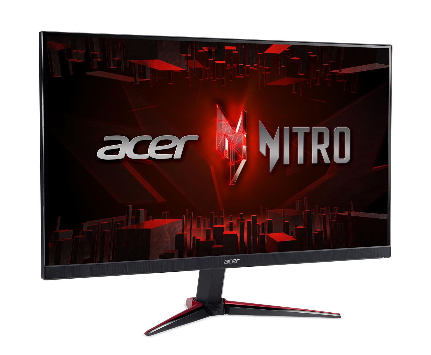 Acer Nitro Monitor IPS para juegos Full HD de 23.8 pulgadas 1920 x 1080 PC | AMD FreeSync Premium | Actualización de 180 Hz | Hasta 0.5 ms | Soporte HDR10 | 99% sRGB | 1 puerto de pantalla 1.2 y 2 x