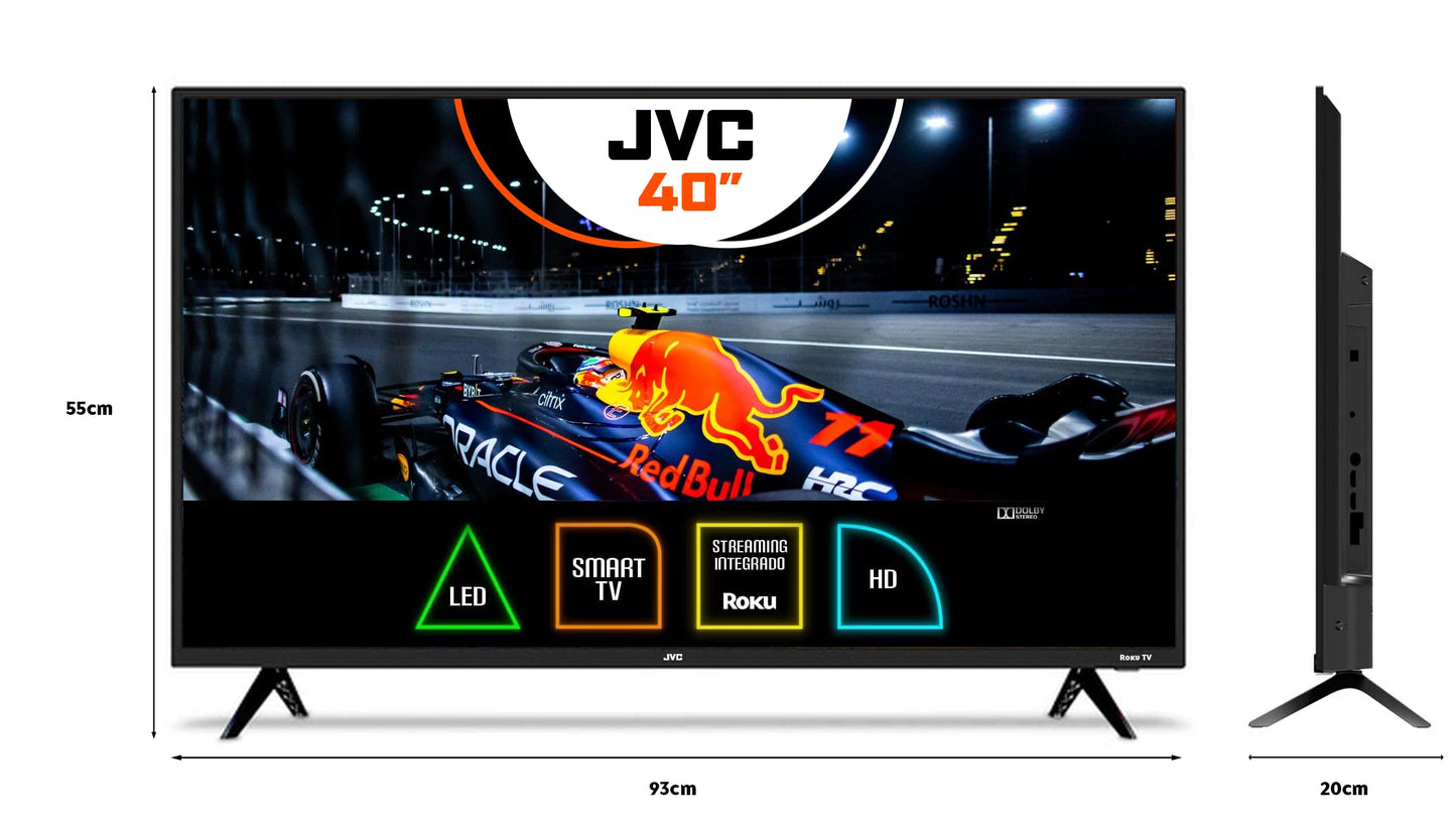 Smart TV LED JVC 40 Pulgadas Full HD 1080p Roku