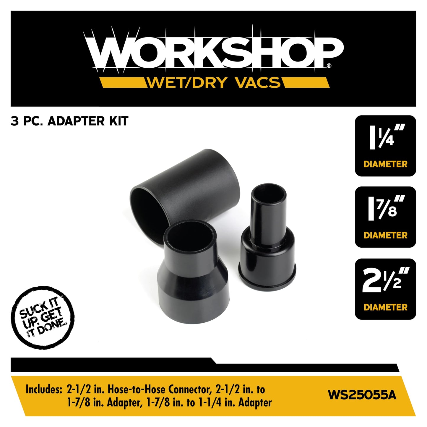 Kit de Accesorios de Aspiración Workshop WS25055A para Aspiradoras Húmedas y Secas