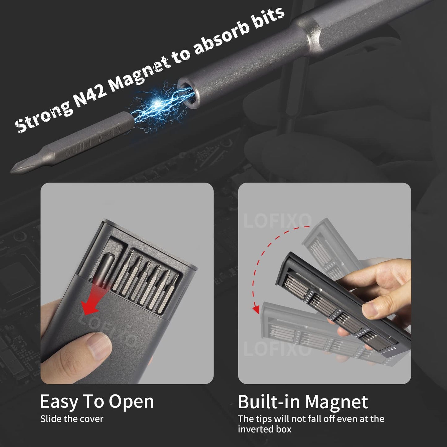 Juego de Desarmadores Precisión, Destornillador Torx Estrella Plano Cruz, Kit Limpieza Reparación para iPhone PC Switch Lentes Laptop Cámara Computadora Mac PS4 Xbox One Celular Relojero Joyero