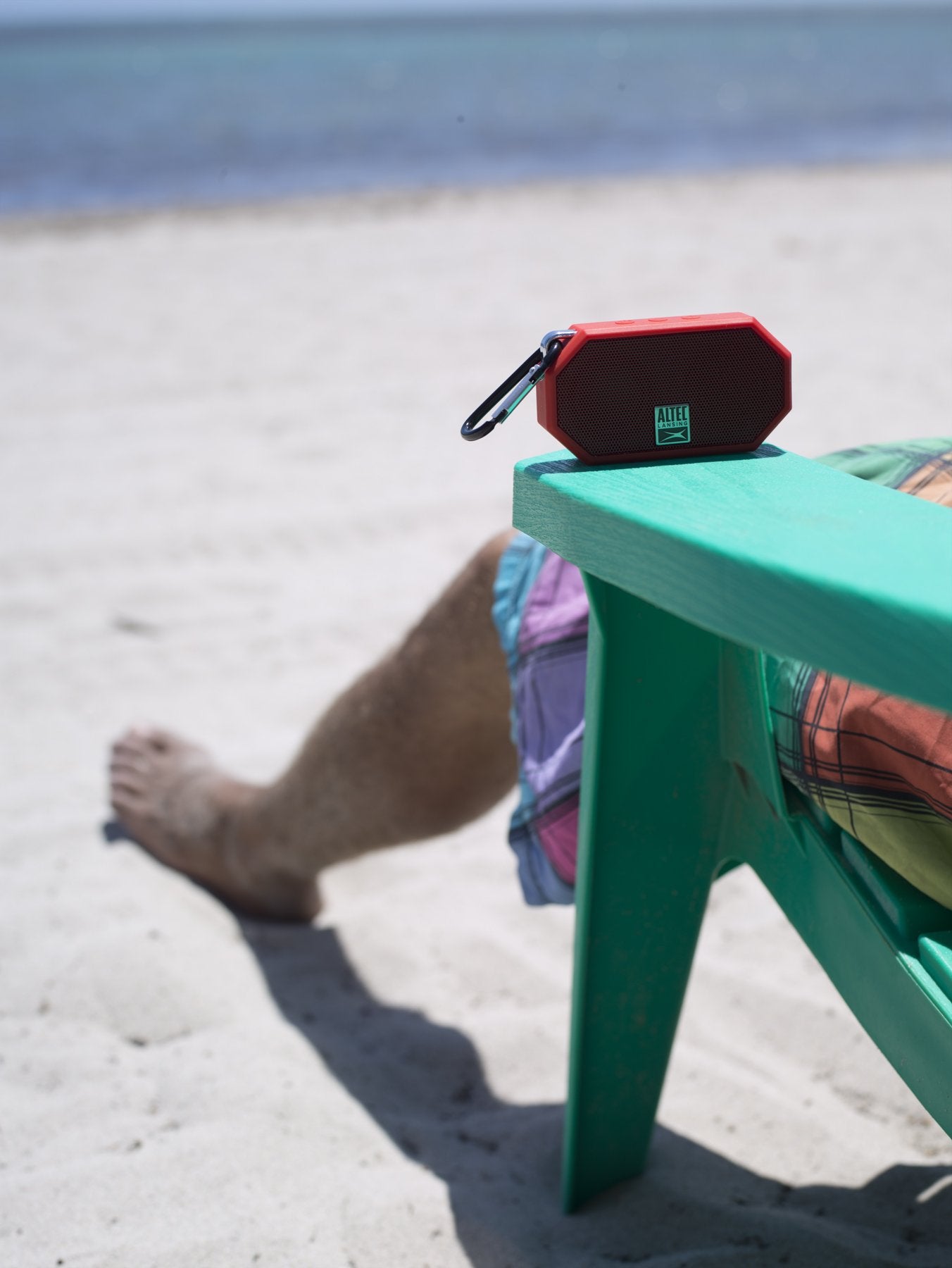 Altec Lansing IMW257-DR Mini H2O Waterproof, Sandproof, Snowproof and Shockproof Bluetooth Bocina, Deep Red