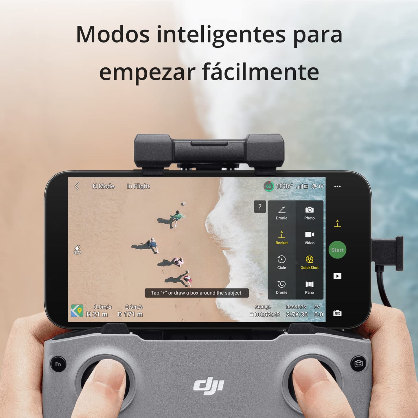 DJI Mini 2 SE, dron mini con cámara ligero y plegable con vídeo 2.7K, modos inteligentes, transmisión de vídeo a 10 km, 31 minutos de vuelo, menos de 249 g, fácil de usar, fotos callejeras y de viajes