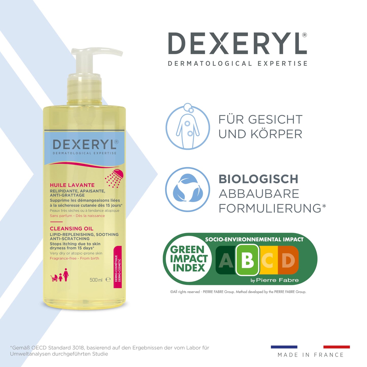 Dexeryl Aceite Lavante 500 ml, Relipidante, Calmante