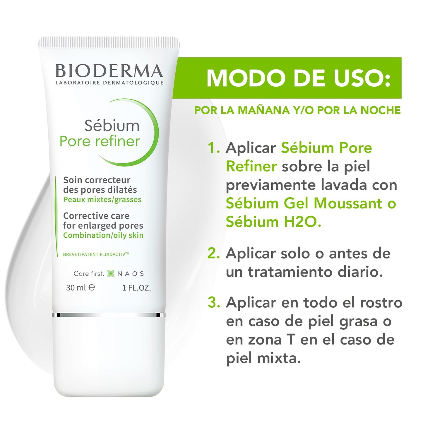 Bioderma | Sébium Pore Refiner | Corrector De Poros Dilatados, 30 Ml | Poros cerrados durante un máximo de 8 horas*