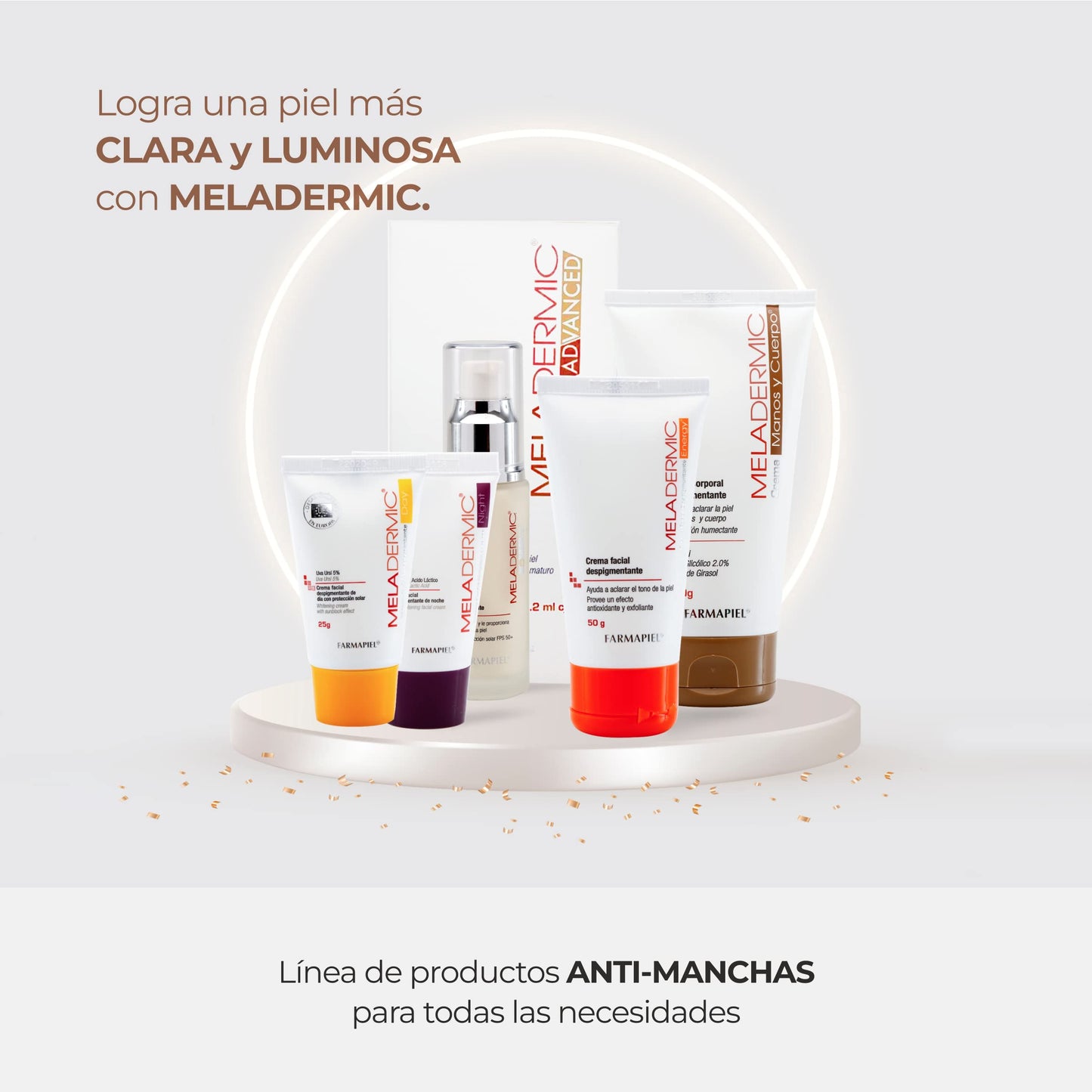 MELADERMIC Crema Corporal Despigmentante para Manos y Cuerpo | Unifica el Tono y Previene las Manchas y Pecas | Axilas, Codos, Rodillas, Cuello, Manos | Hidratación Profunda Antimanchas | 150 gr