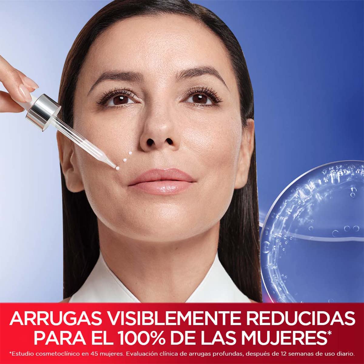 L'OREAL PARIS Kit 2 pack sérum Revitalift Retinol puro anti-arrugas 30ml,Blanco + Crema para ojos anti-líneas de expresion Revitalift Ácido Hialurónico de L'Oréal Paris, 15 ml