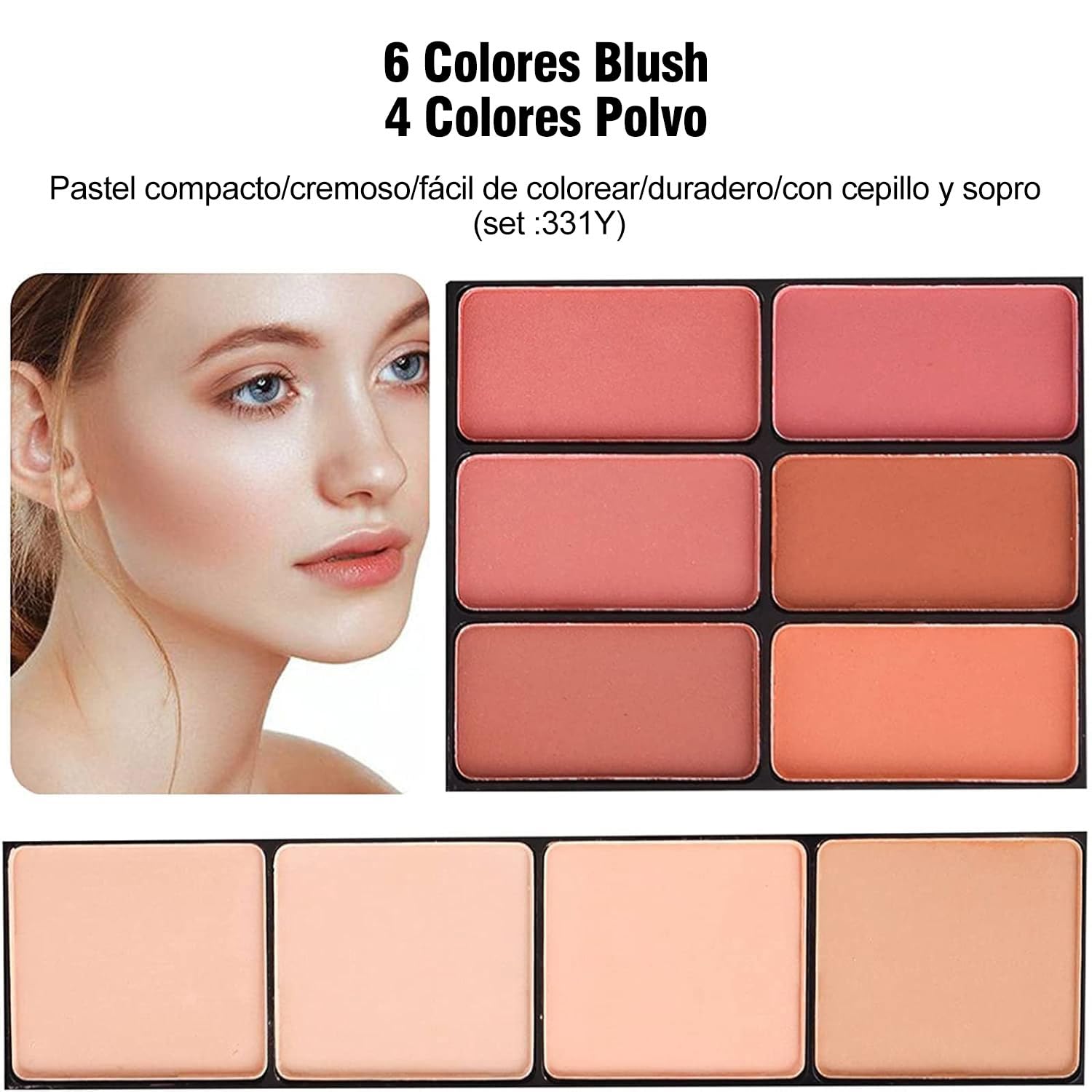 MISS ROSE Paleta de Maquillaje Todo en Uno | Sombra, Cejas y Más