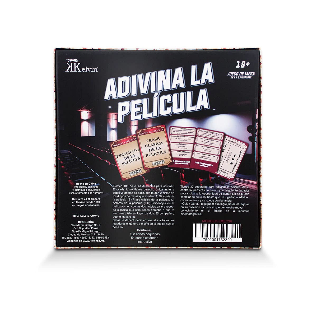 Juego de Mesa Kelvin Adivina la Película