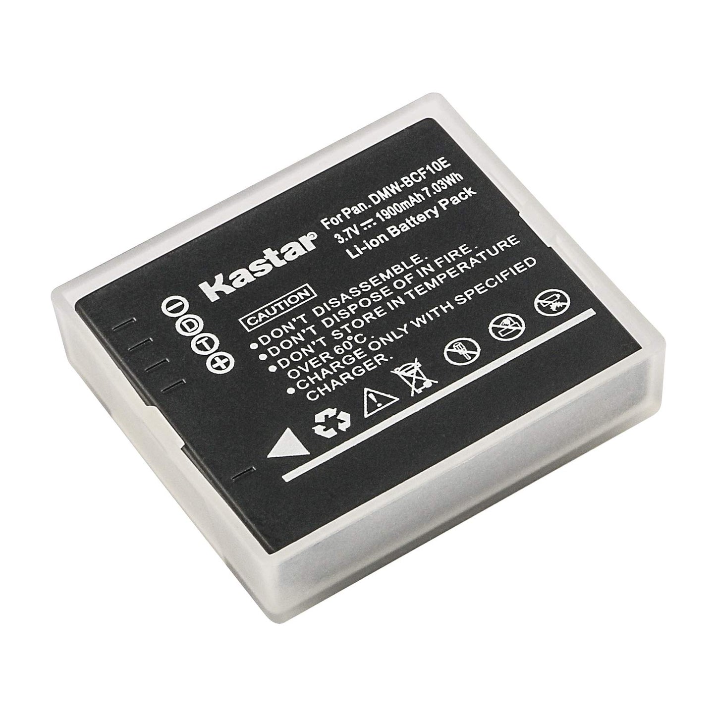 Kastar - Batería para Panasonic DMW-BCF10 DMW-BCF10PP A59 y Lumix DMC-FS12 FS15 FS25 FS4 FS42 FS6 FS7 FX40 FX48 FX500 FX550 FX580 F2 F3 FH1 FH20 FH22 FH3 FT3 FT4 FX68 FX700 FX75 TS1 TS2 TS3 TS4