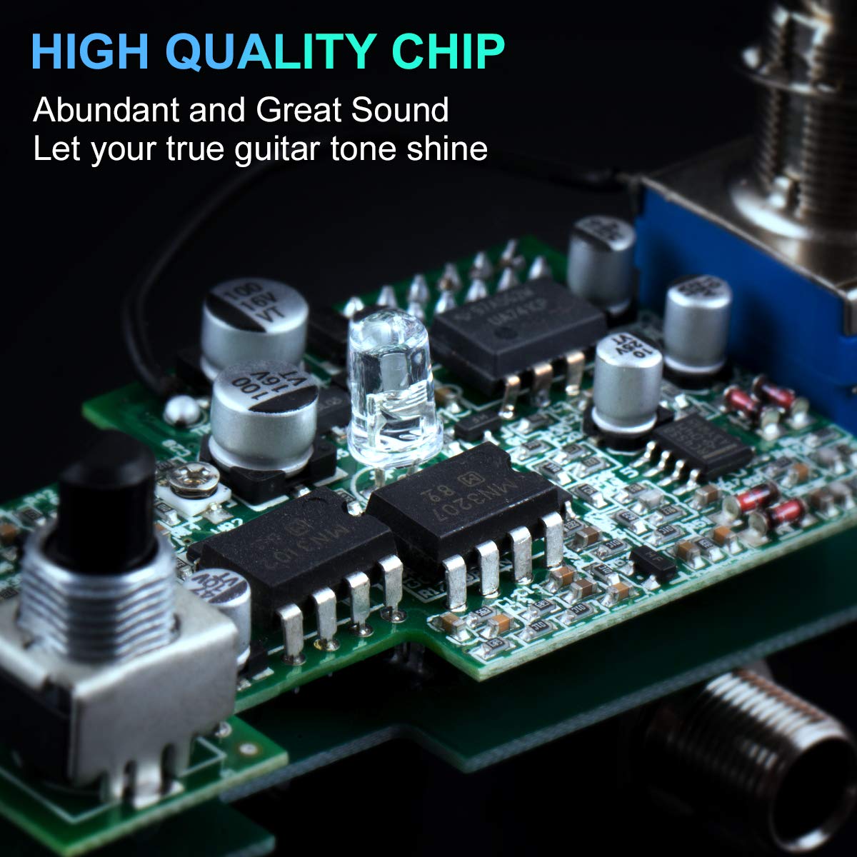 lotmusic Pedal de efectos de guitarra eléctrica Mini tipo único DC 9V True Bypass (Classic Chorus)