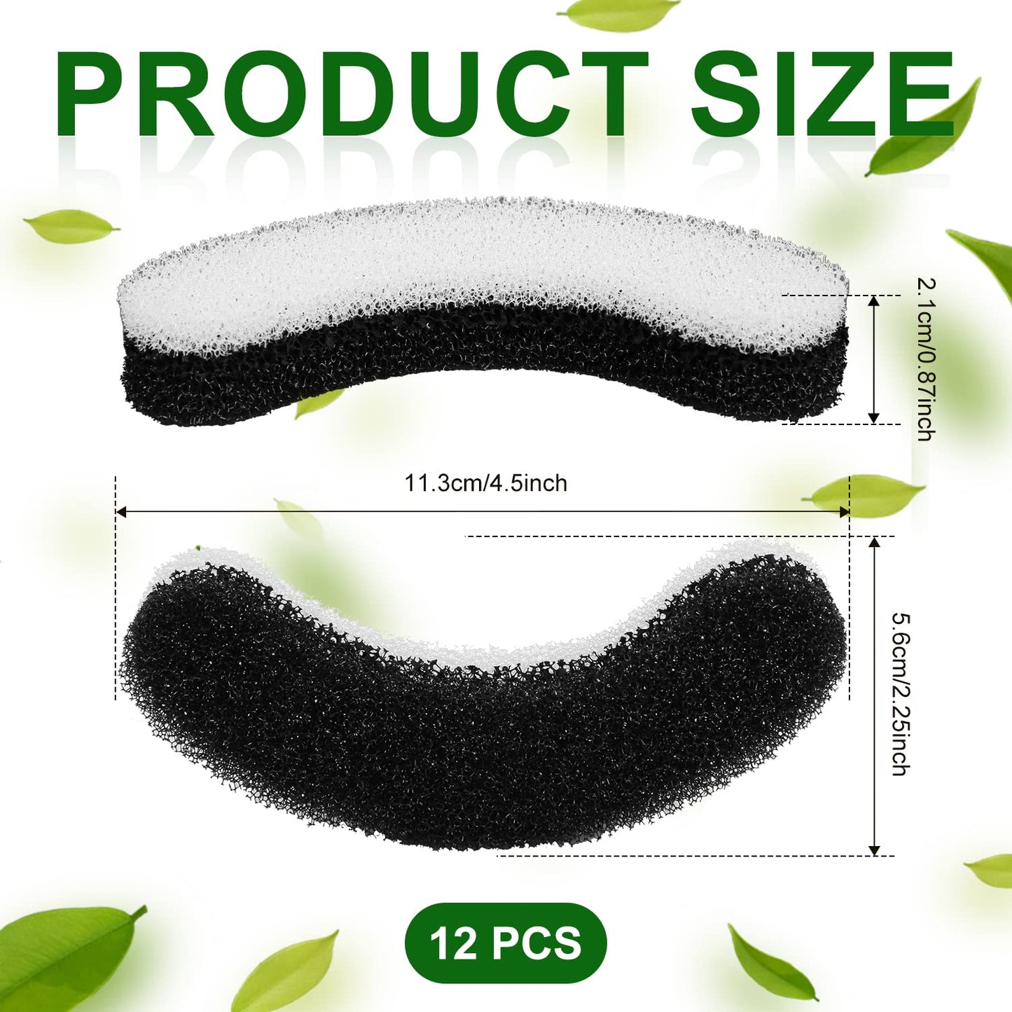 Filtros de Fuente para Mascotas 12 Piezas para Fuente de Agua Transparente