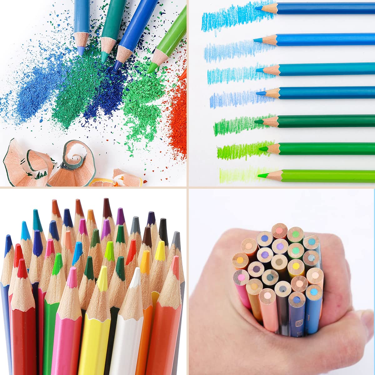 DAQI - Profesionales Dibujo de Kit, Colores de Dibujo 120 Piezas Lápices de Colores, Boceto y Dibujo de Arte Kit para Principiantes, Artistas, Ideal Regalo para Niños, Cumpleaños, Navidad