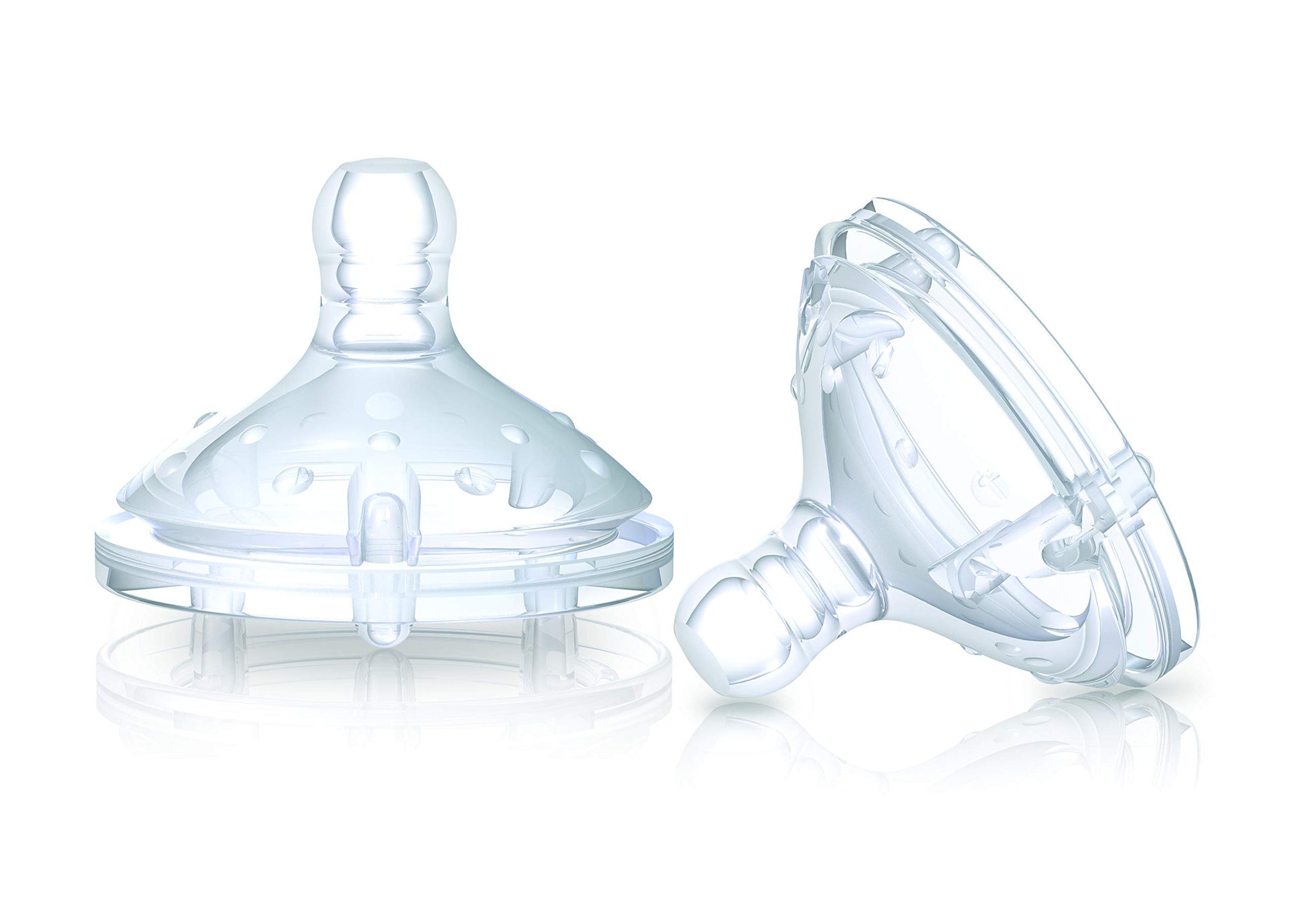 Mamila de Silicón Nuby Transparente Soft Flex Flujo Lento