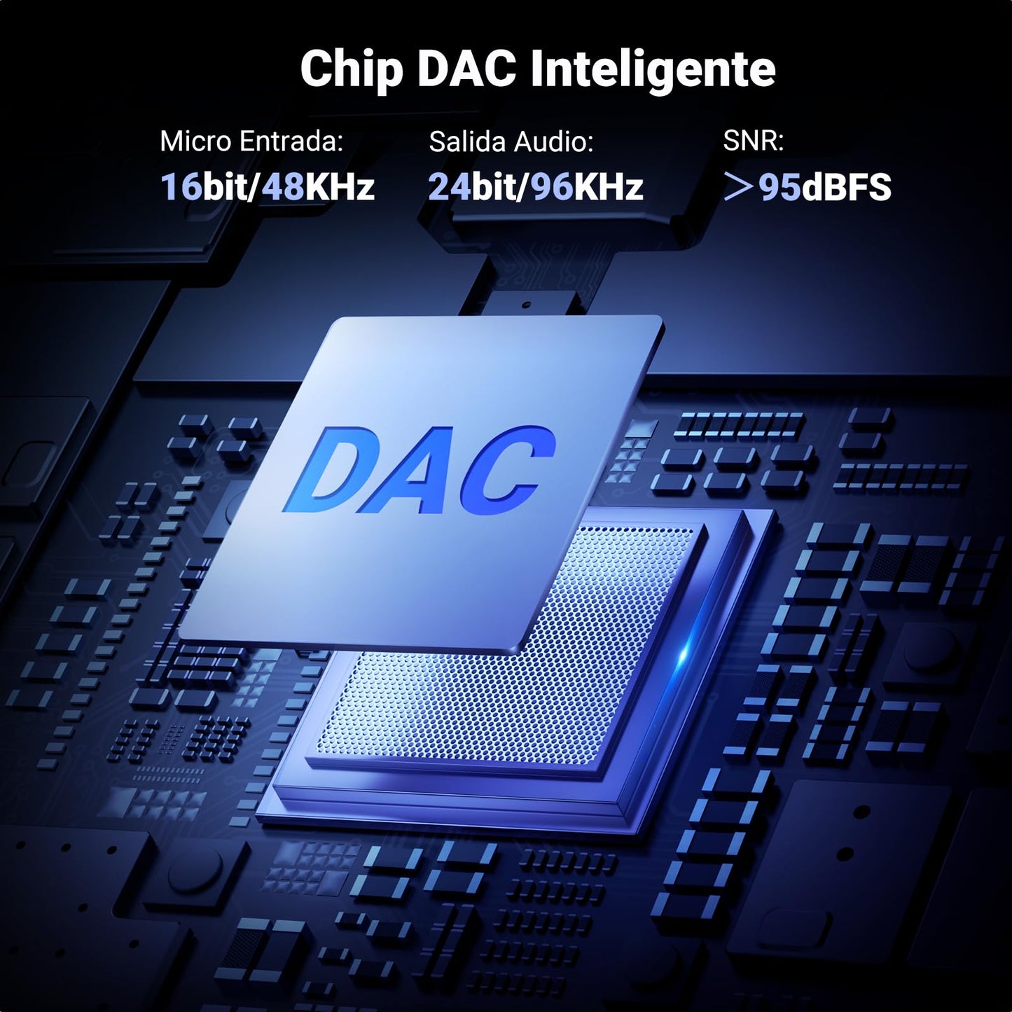 Adaptador USB C UGREEN Gris con Chip DAC y Ángulo de 90 Grados para Auriculares