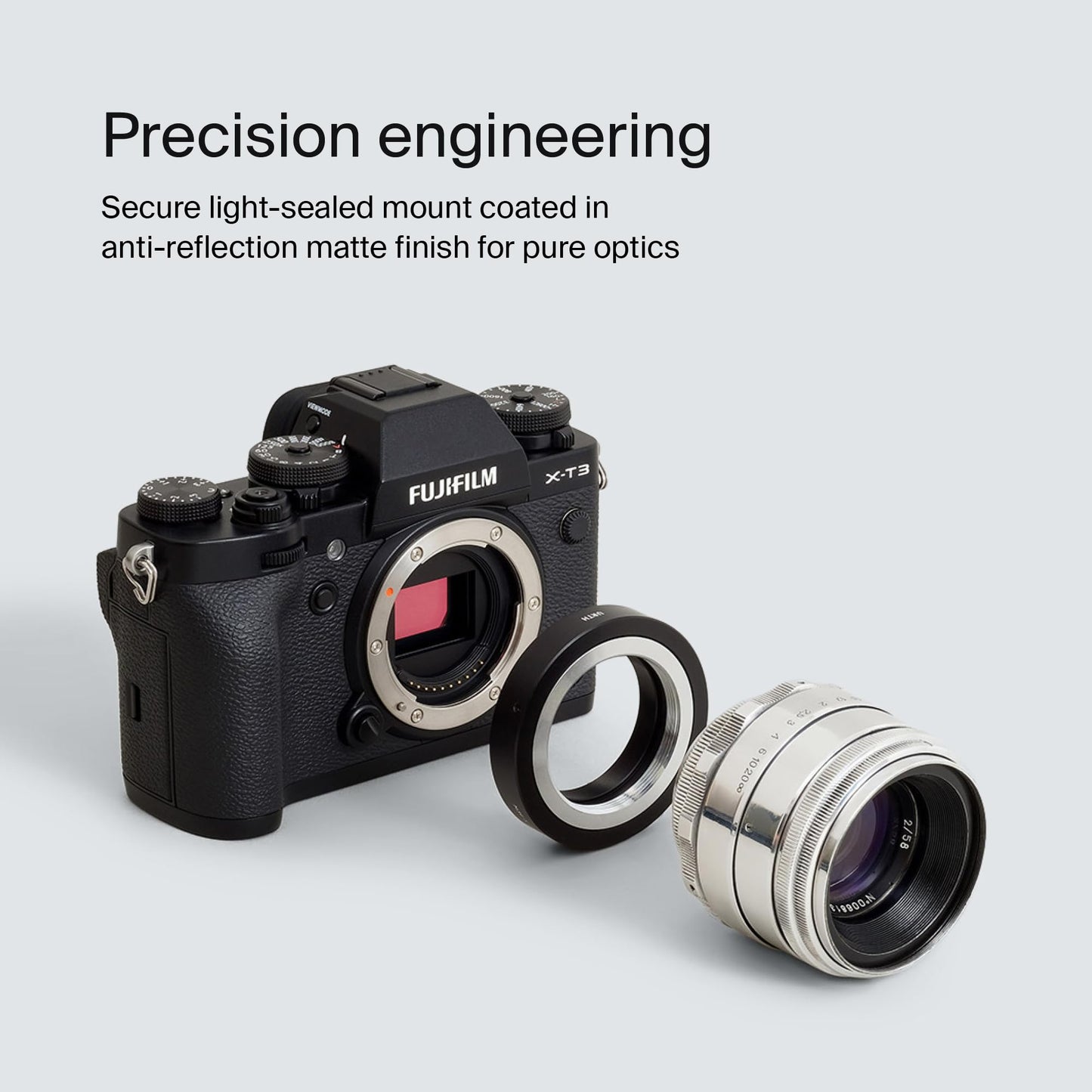 Urth - Adaptador de Objetivo Compatible con Objetivos M39 y cuerpos de cбmara Fujifilm X